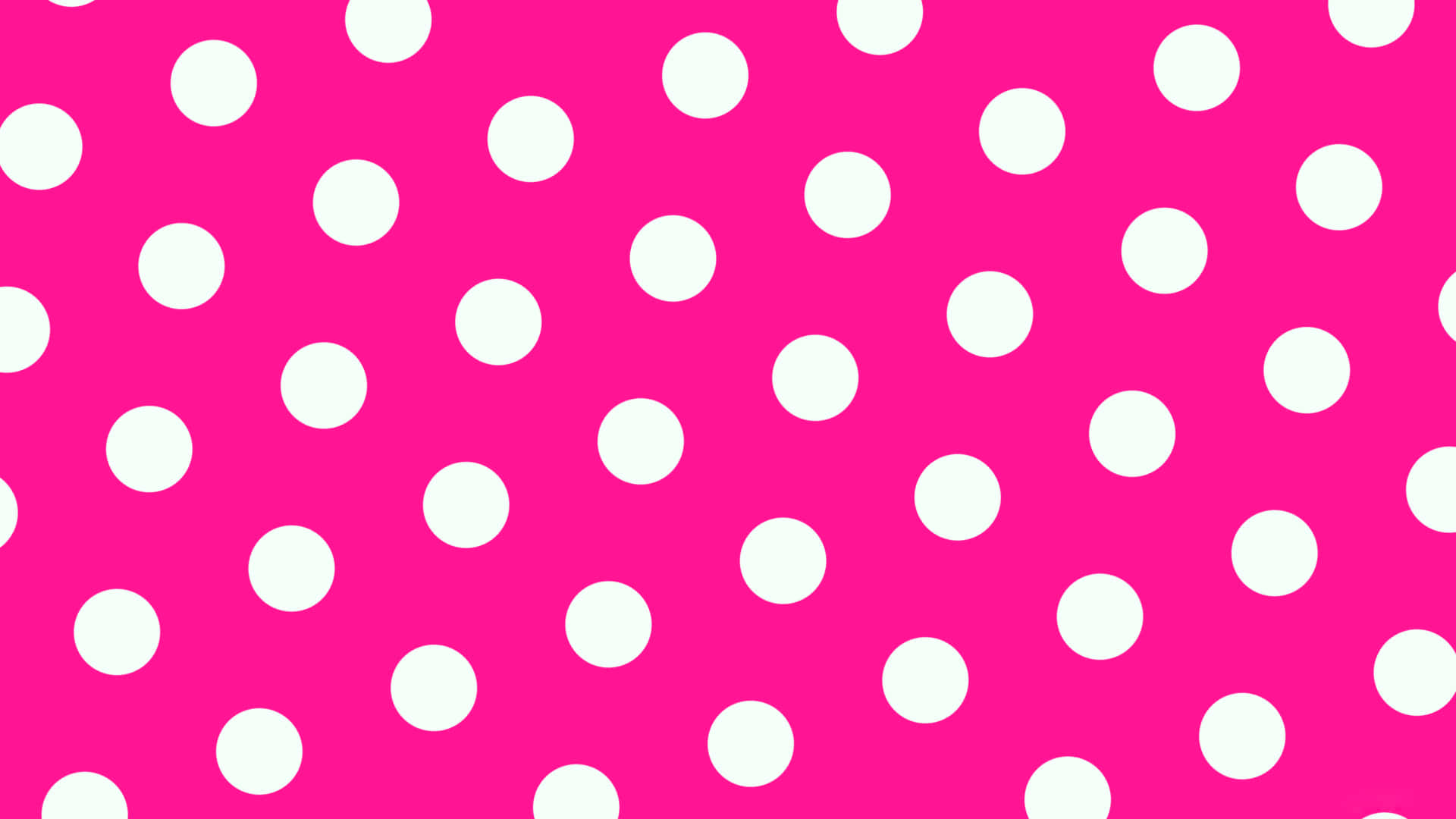 Colorful And Fun Pink Polka Dot Pattern Background