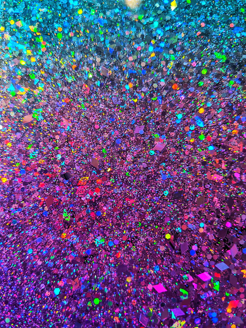 Colorful And Sparkly - Rainbow Glitter Background