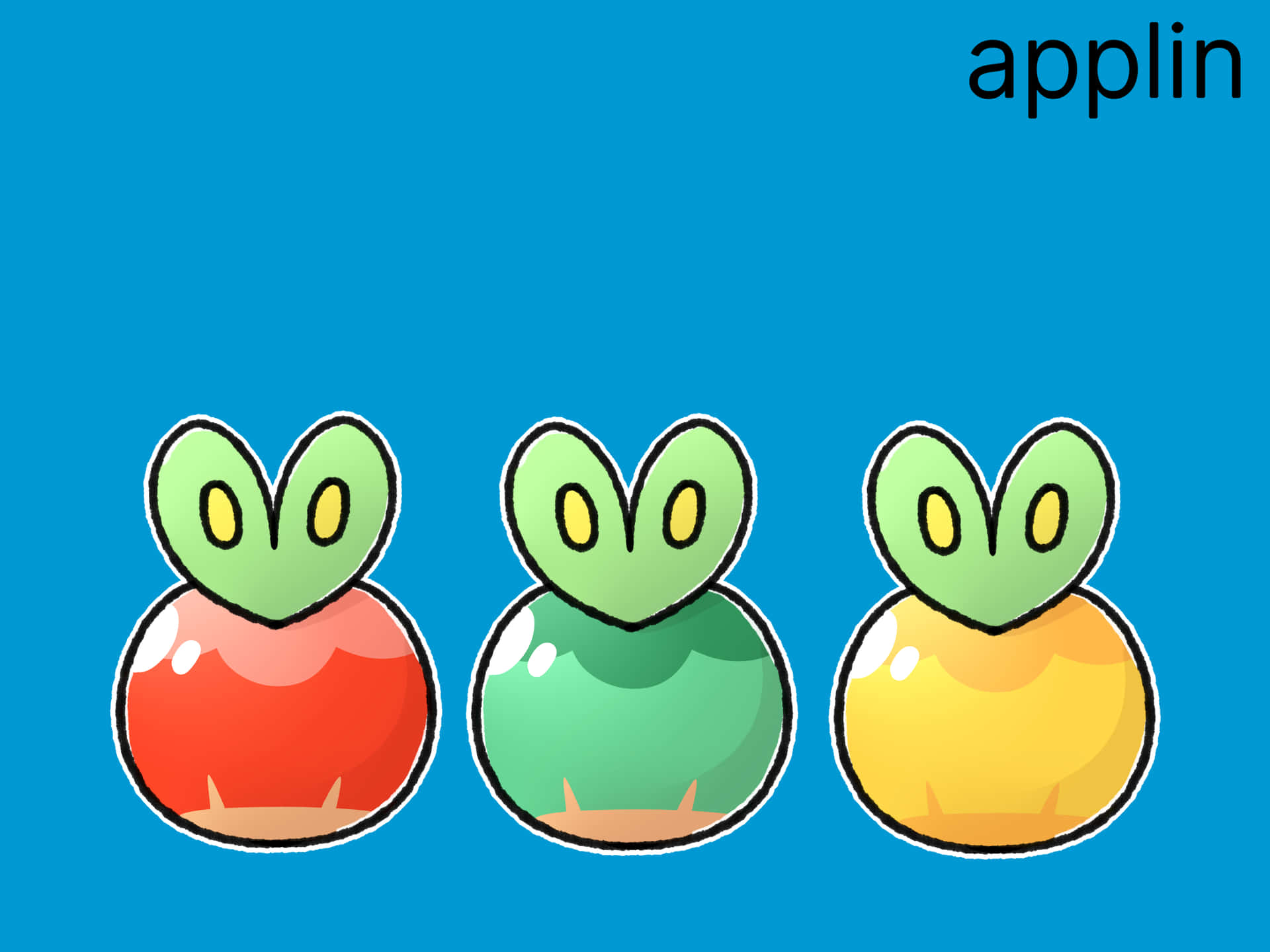Colorful Applin Forms Background