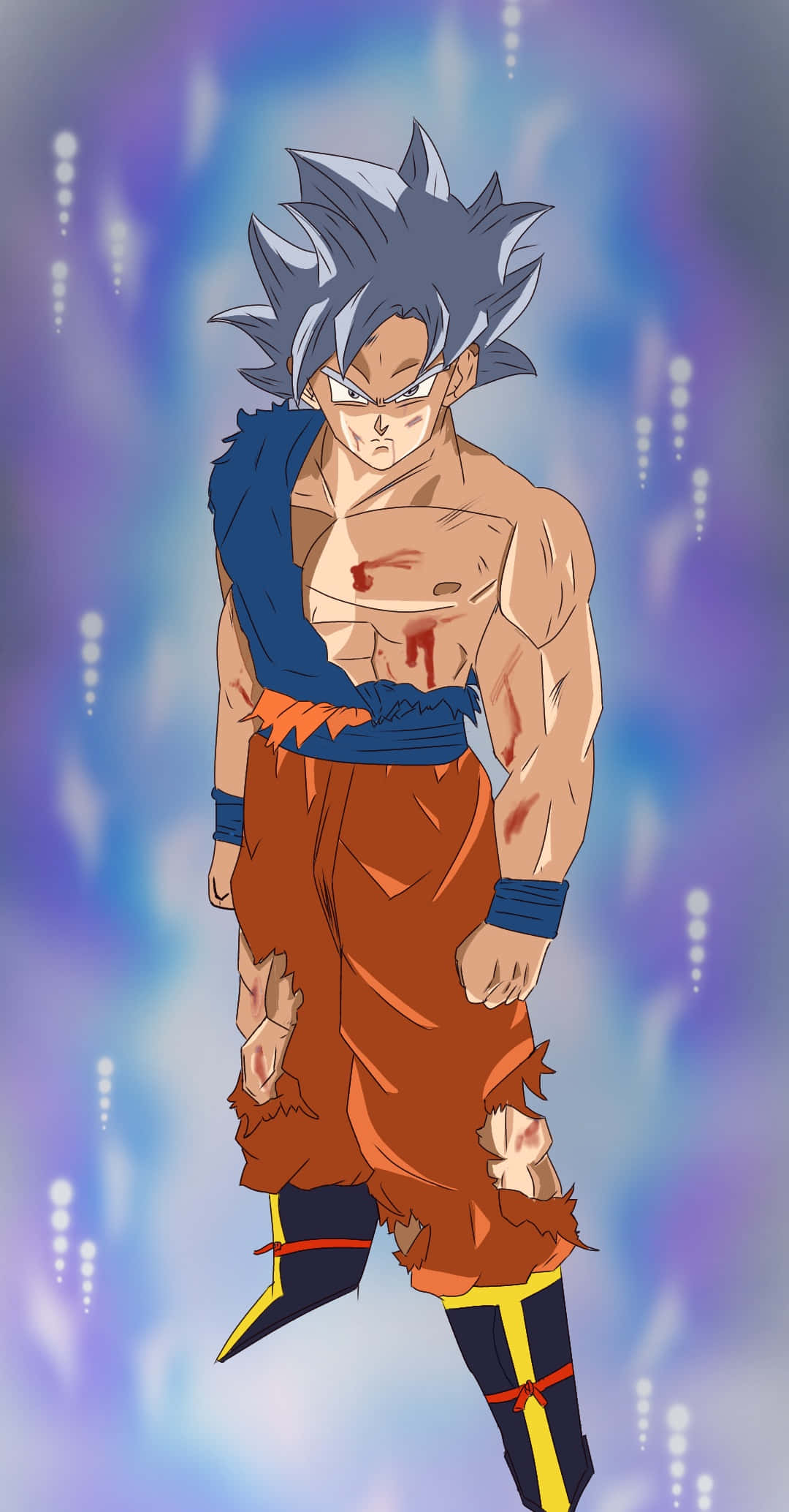 Colorful Artwork Of Mui Goku Background