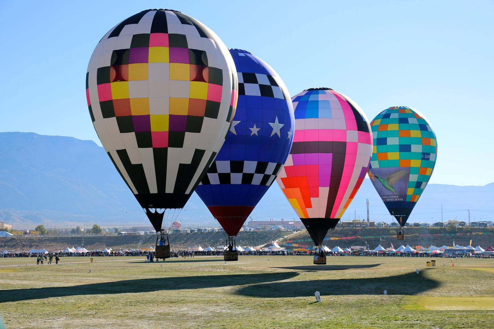 Colorful Balloons Lined Up Albuquerque