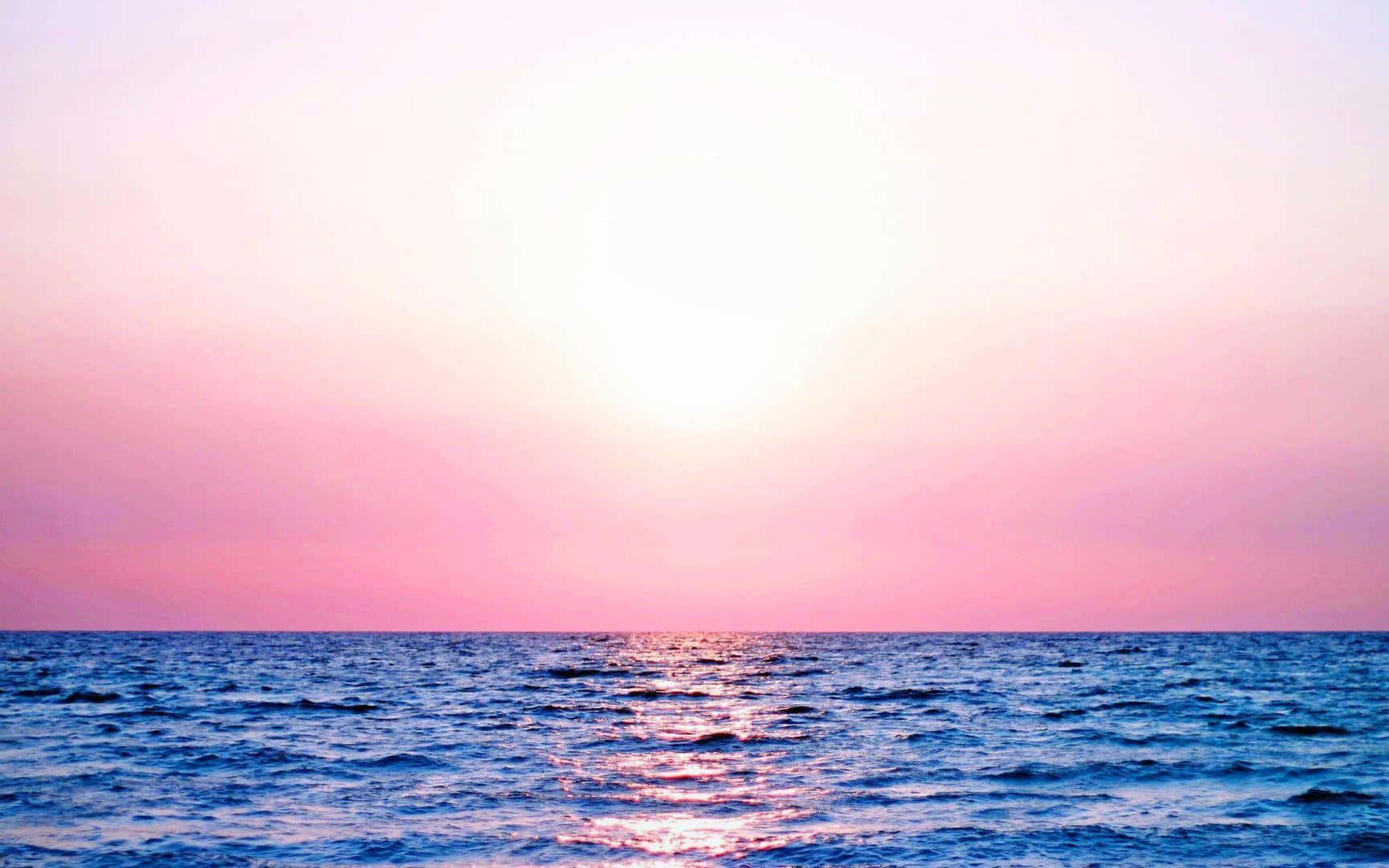 Colorful Beach Scene On The Coast Background