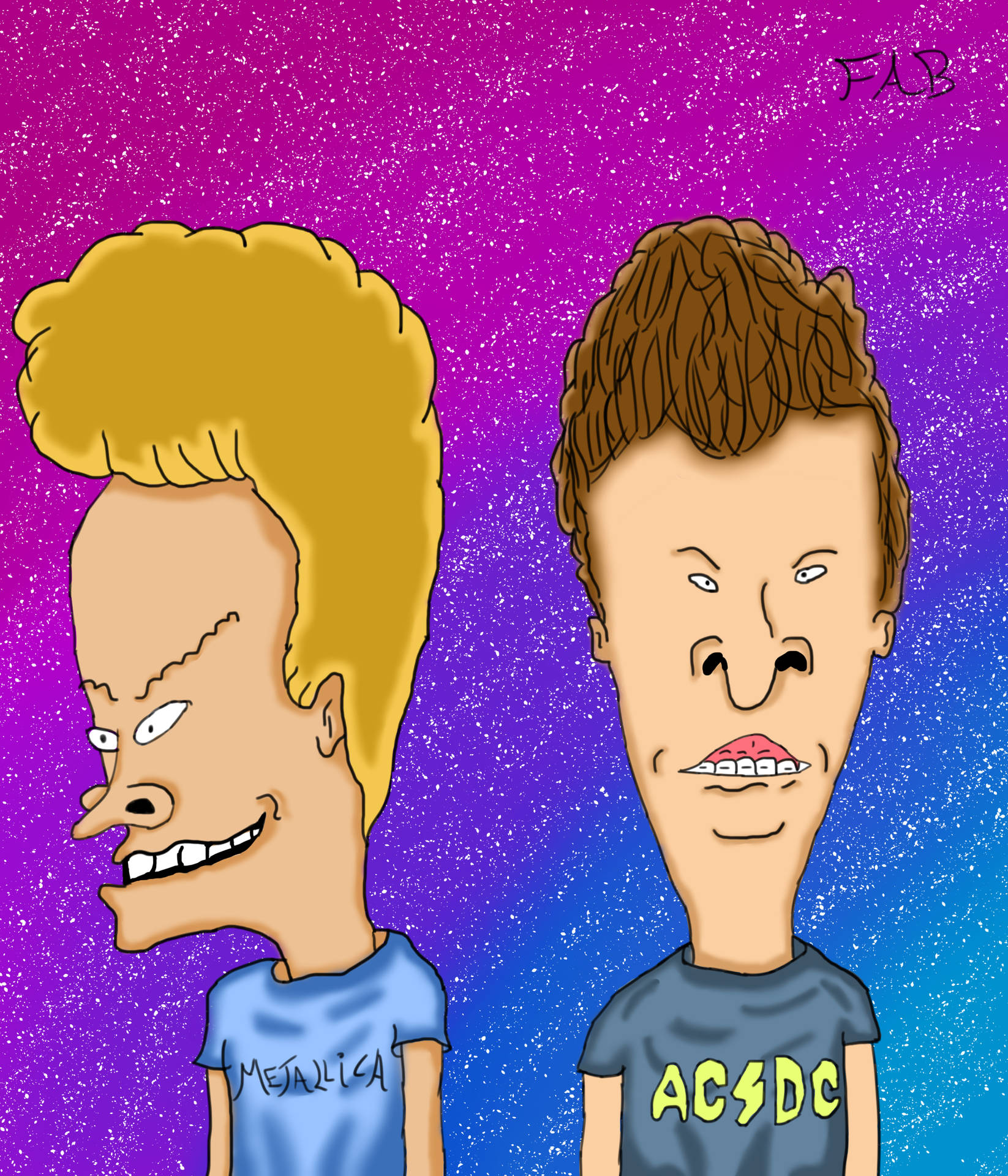 Colorful Beavis And Butt Head