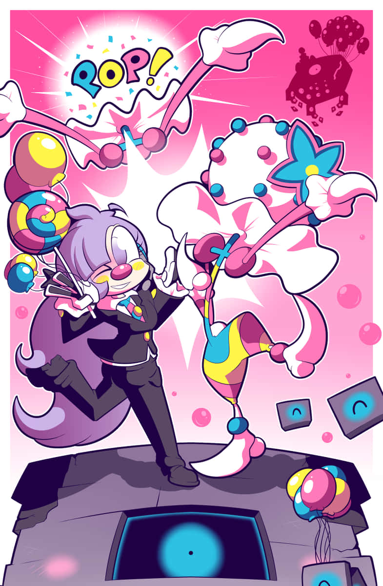 Colorful Blacephalon Background