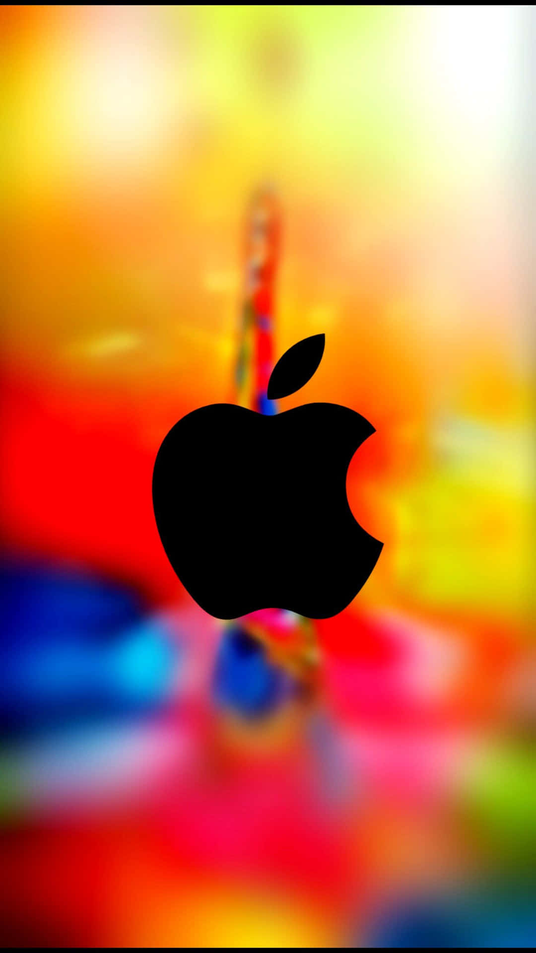Colorful Black Logo Amazing Apple Hd Iphone