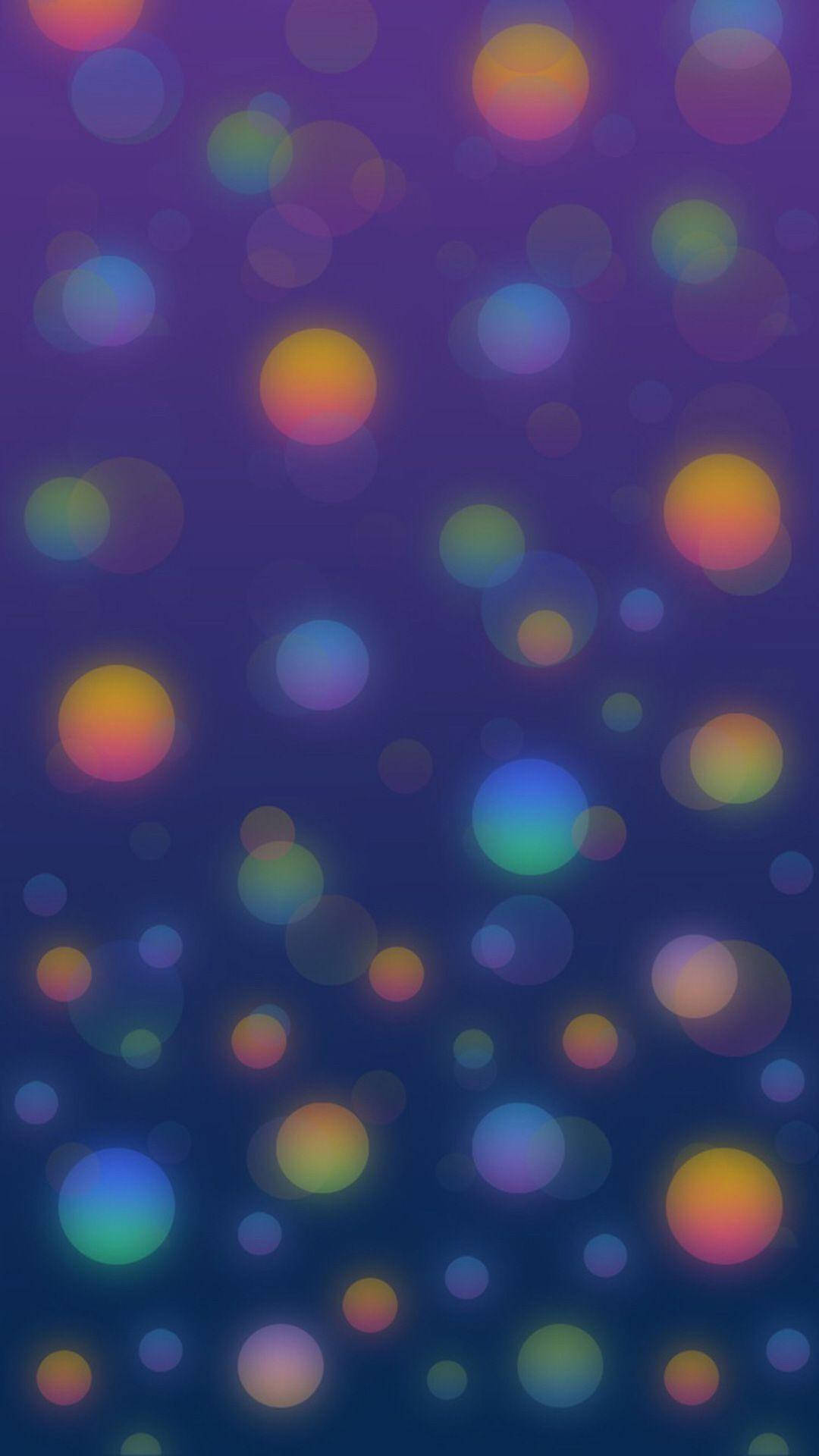 Colorful Blurry Dots Iphone 8 Live Background