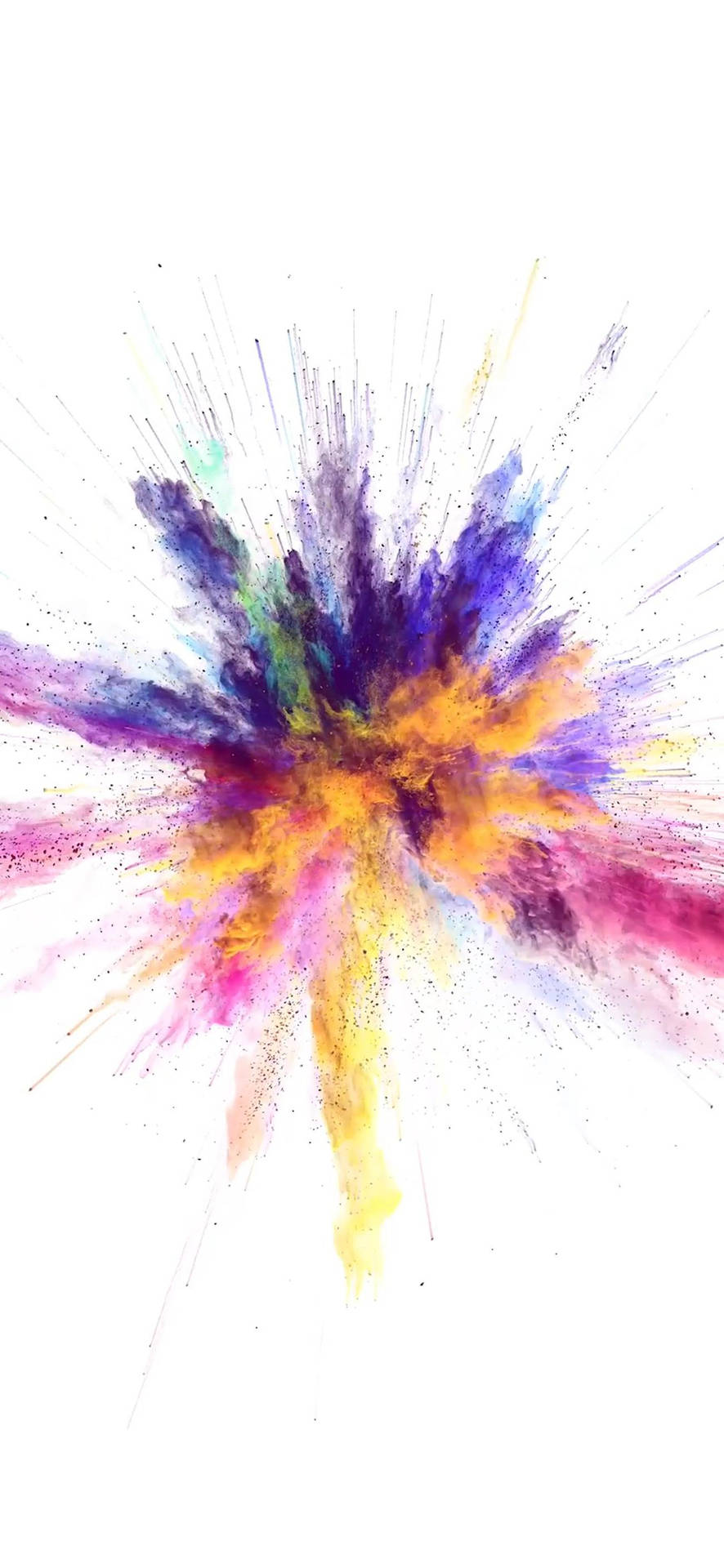 Colorful Boom Against White Color Background