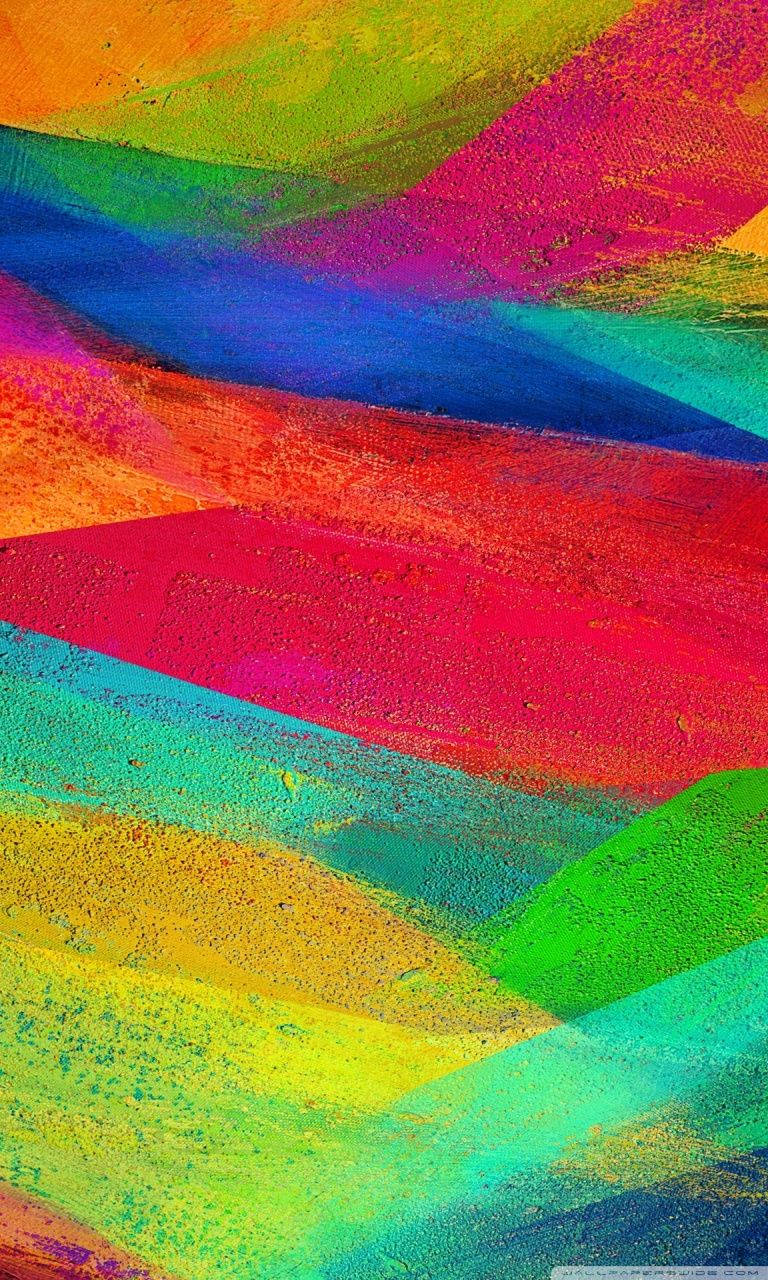 Colorful Brush Strokes Samsung Background