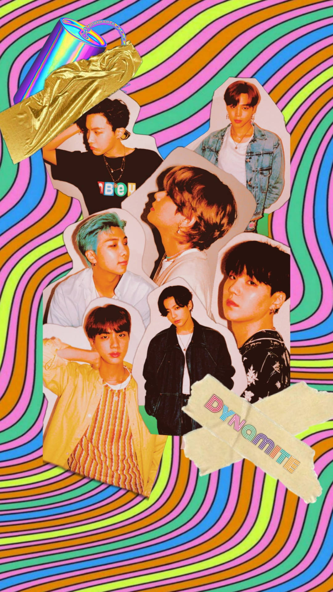 Colorful Bts Dynamite Cutouts