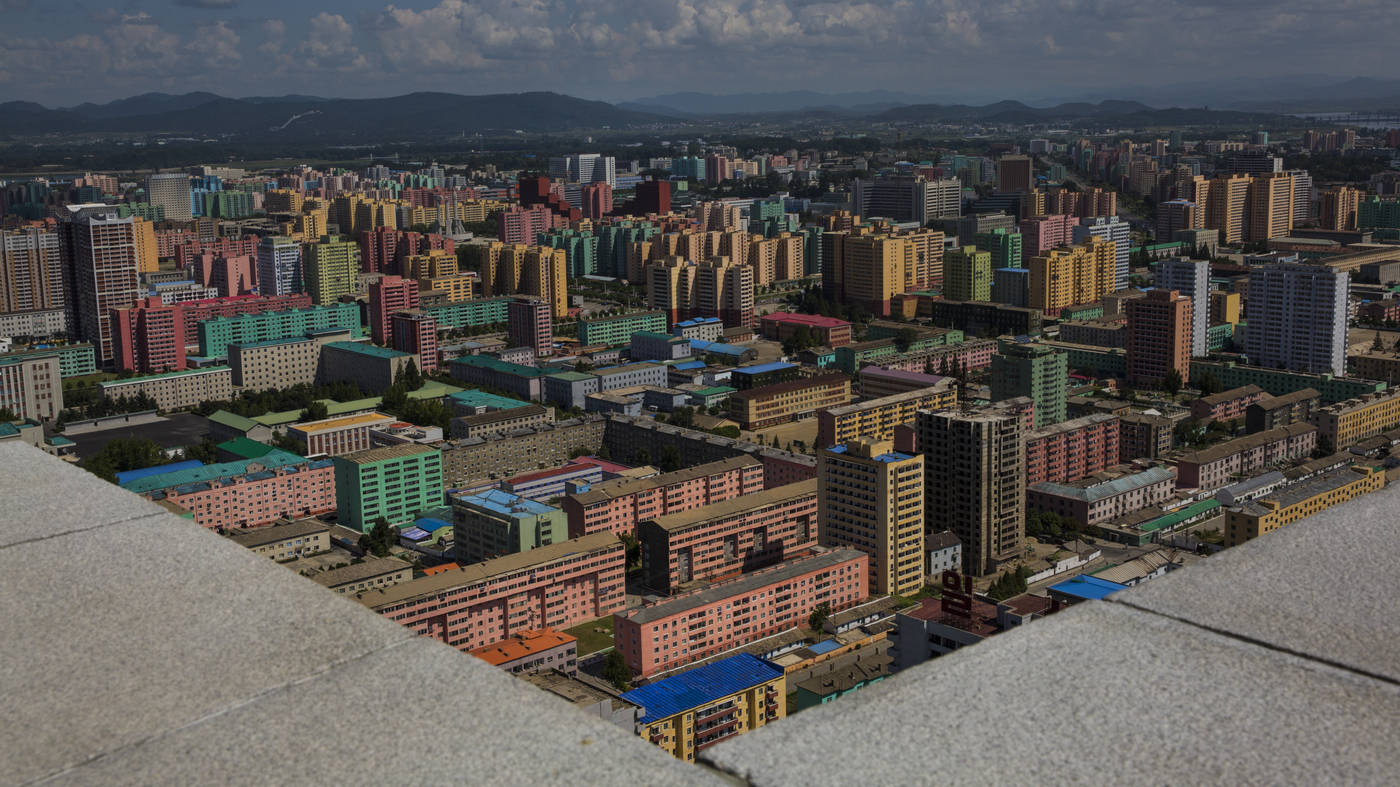 Colorful Buildings Of Pyongyang