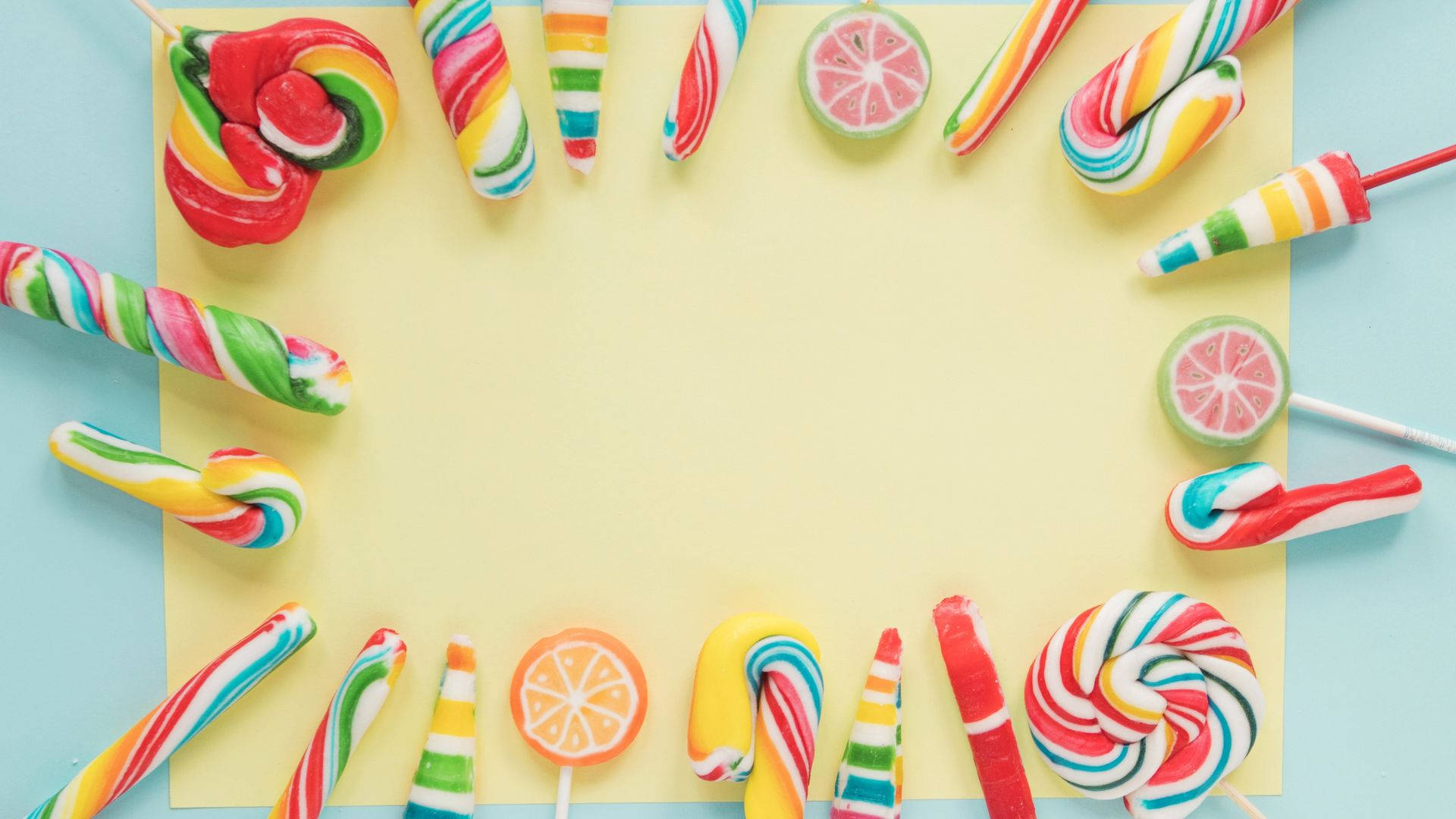 Colorful Candy Canes Background
