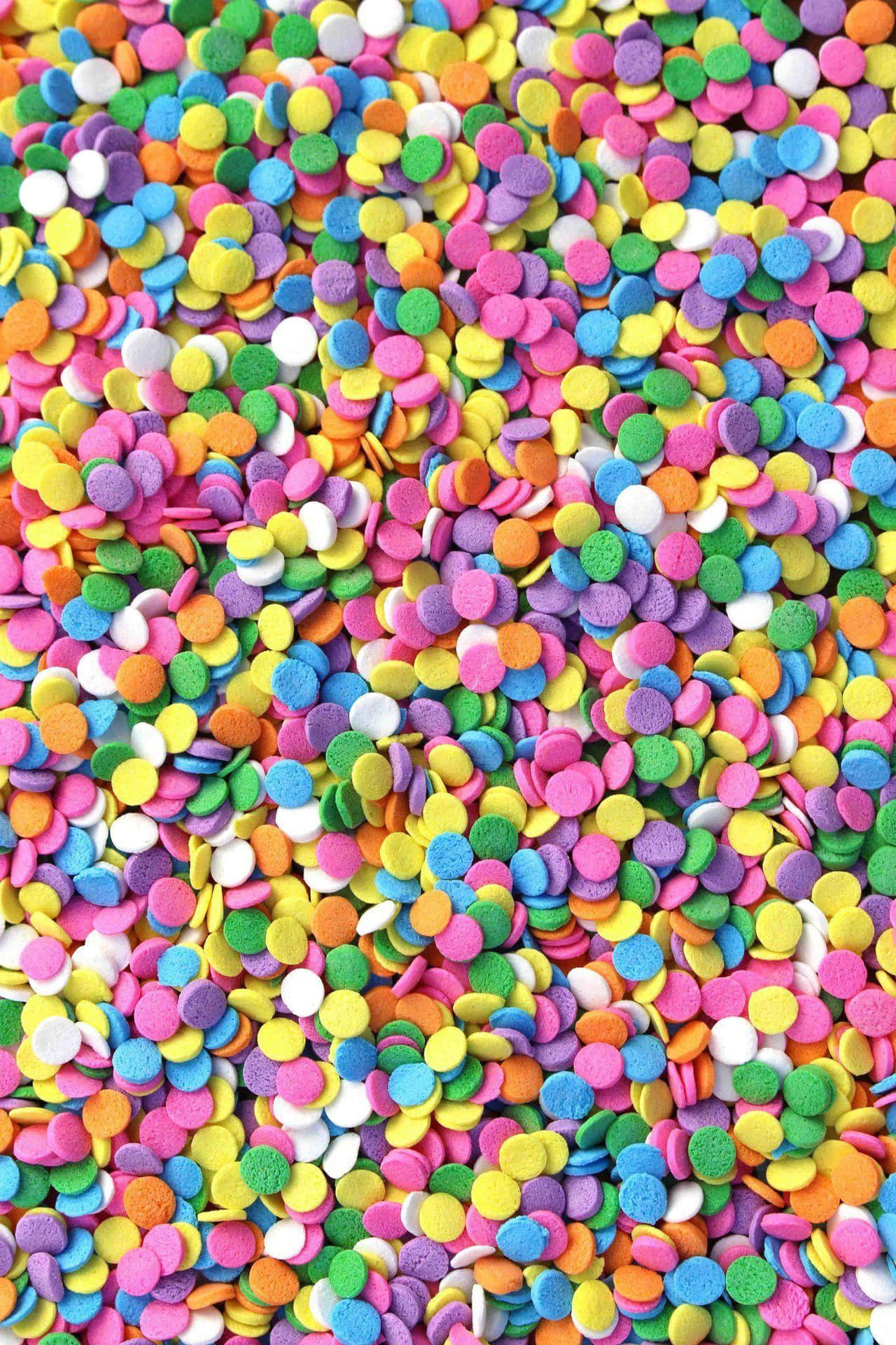 Colorful Candy Sprinkles Texture Background