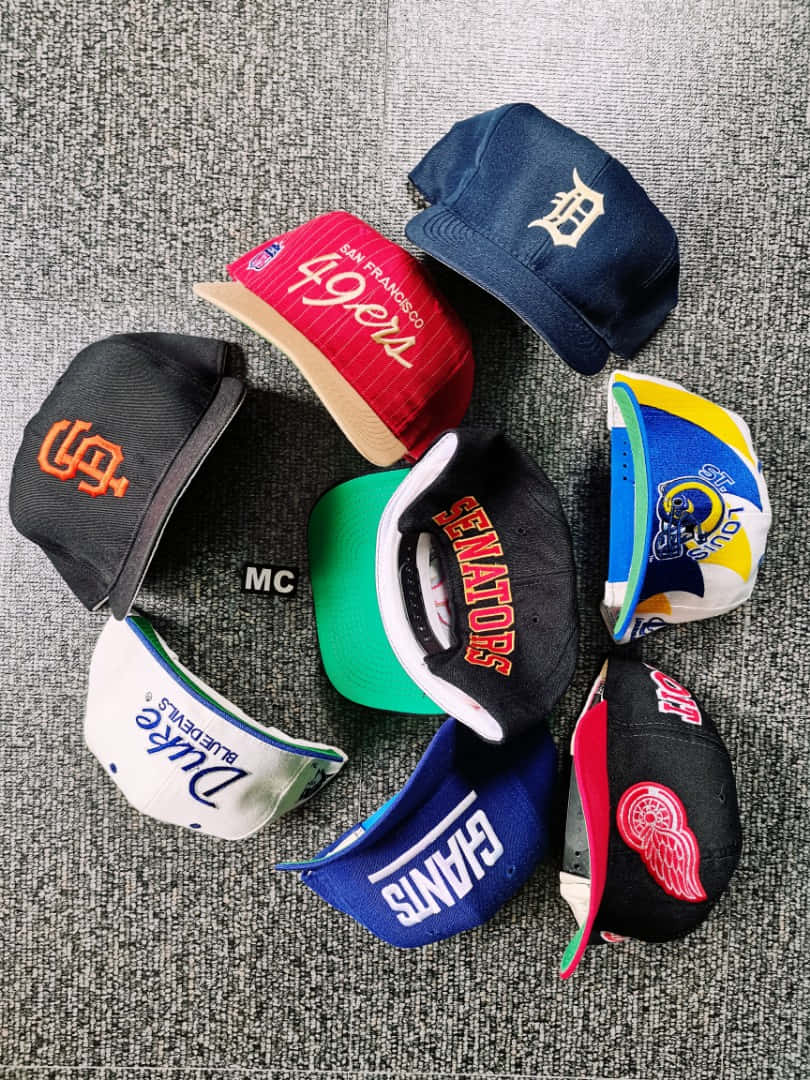 Colorful Caps From Sports Teams