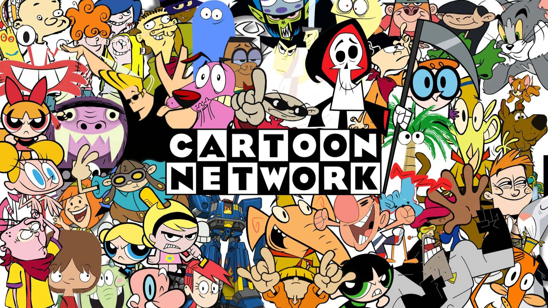 Colorful Cartoon Collage Background