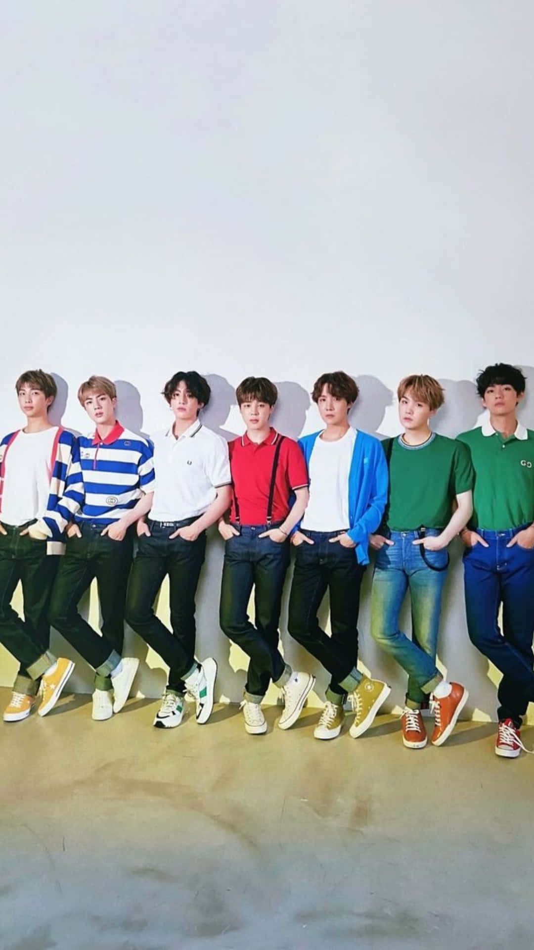 Colorful Casual Outfits Bts Photoshoot Background