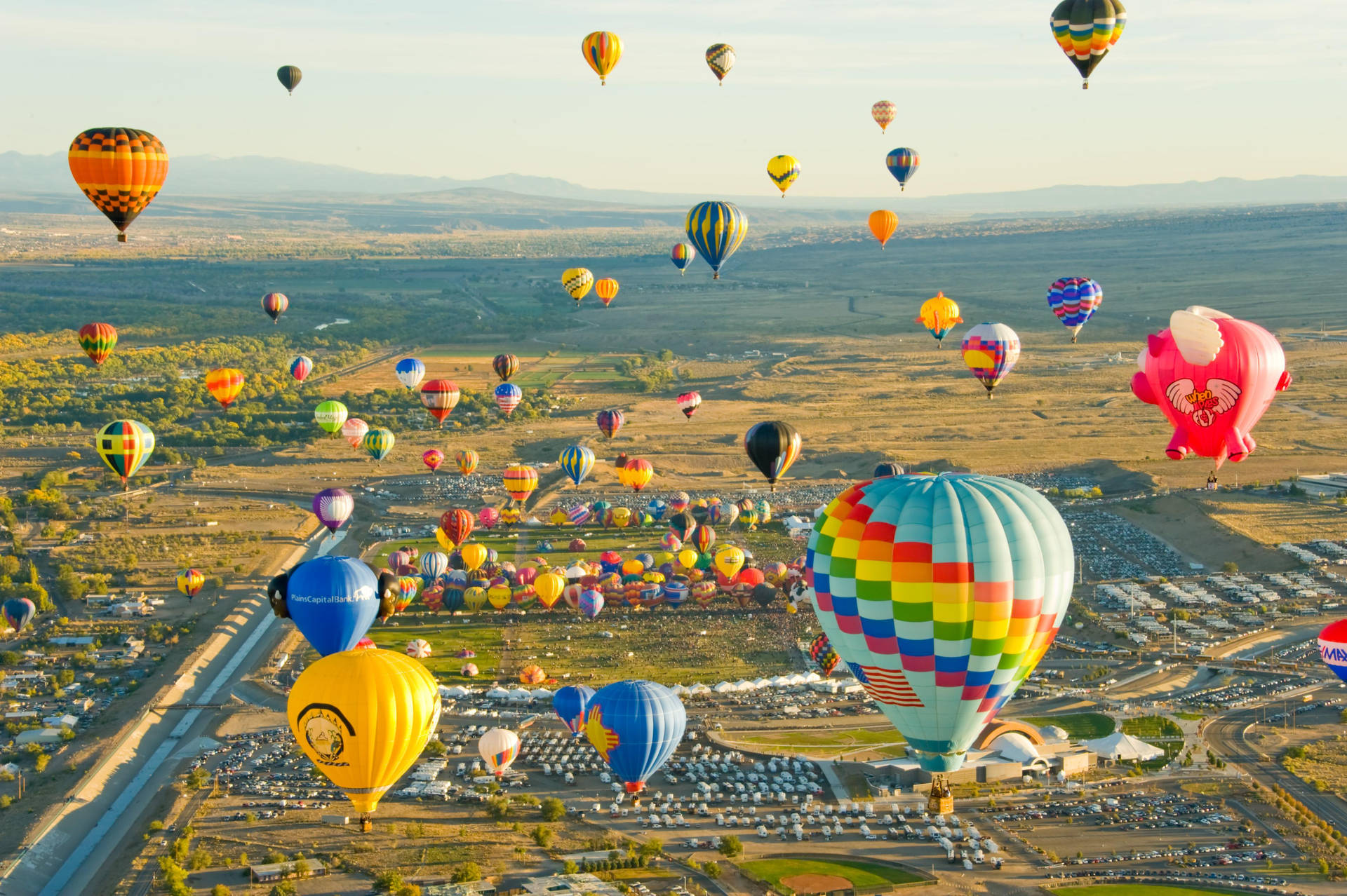 Colorful Celebration In Albuquerque Background