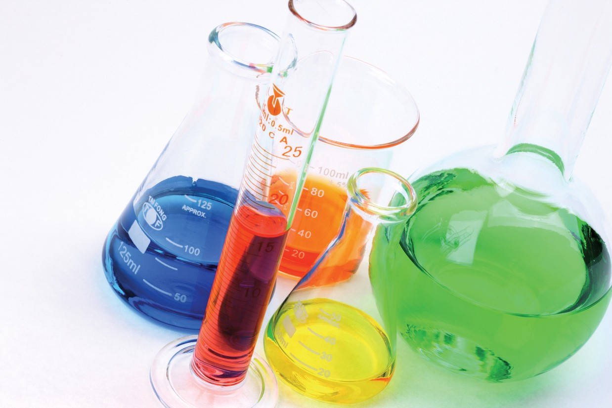 Colorful Chemistry Chemical Solutions Background