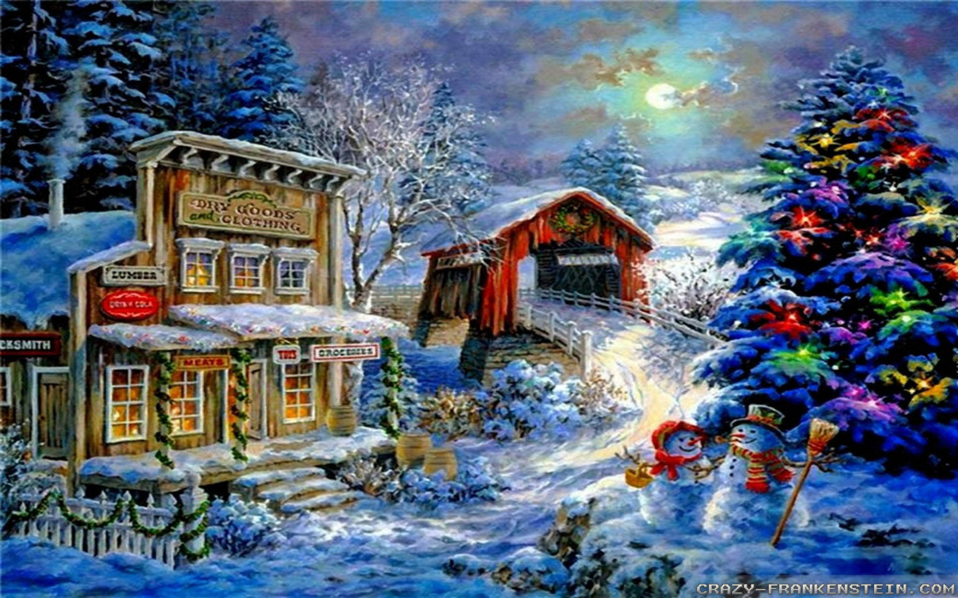 Colorful Christmas Scenes