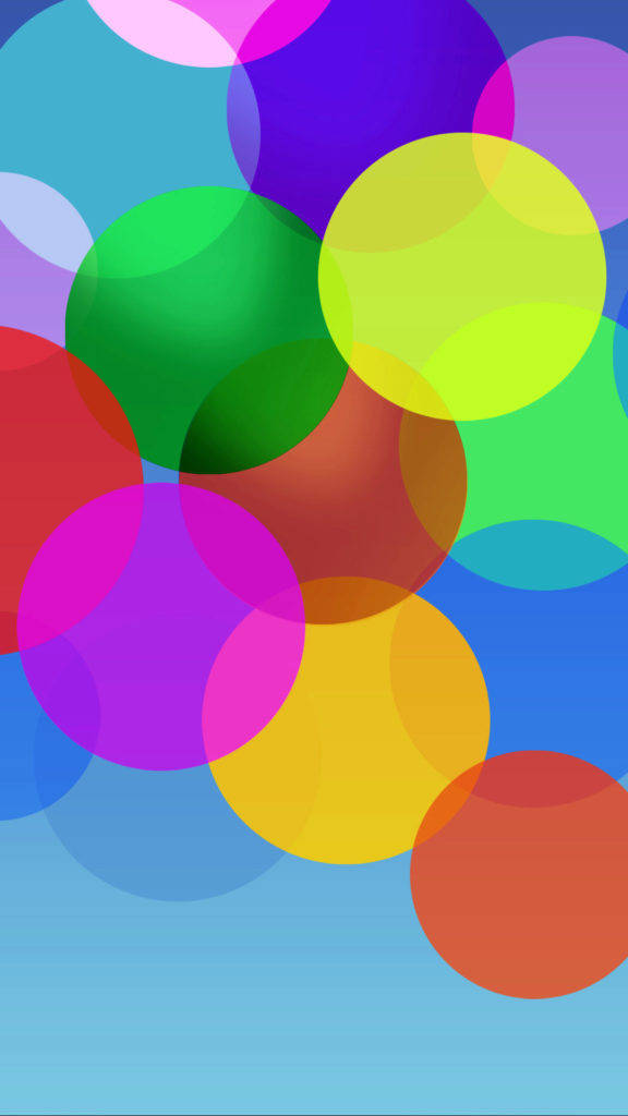 Colorful Circles Iphone X Dynamic Background