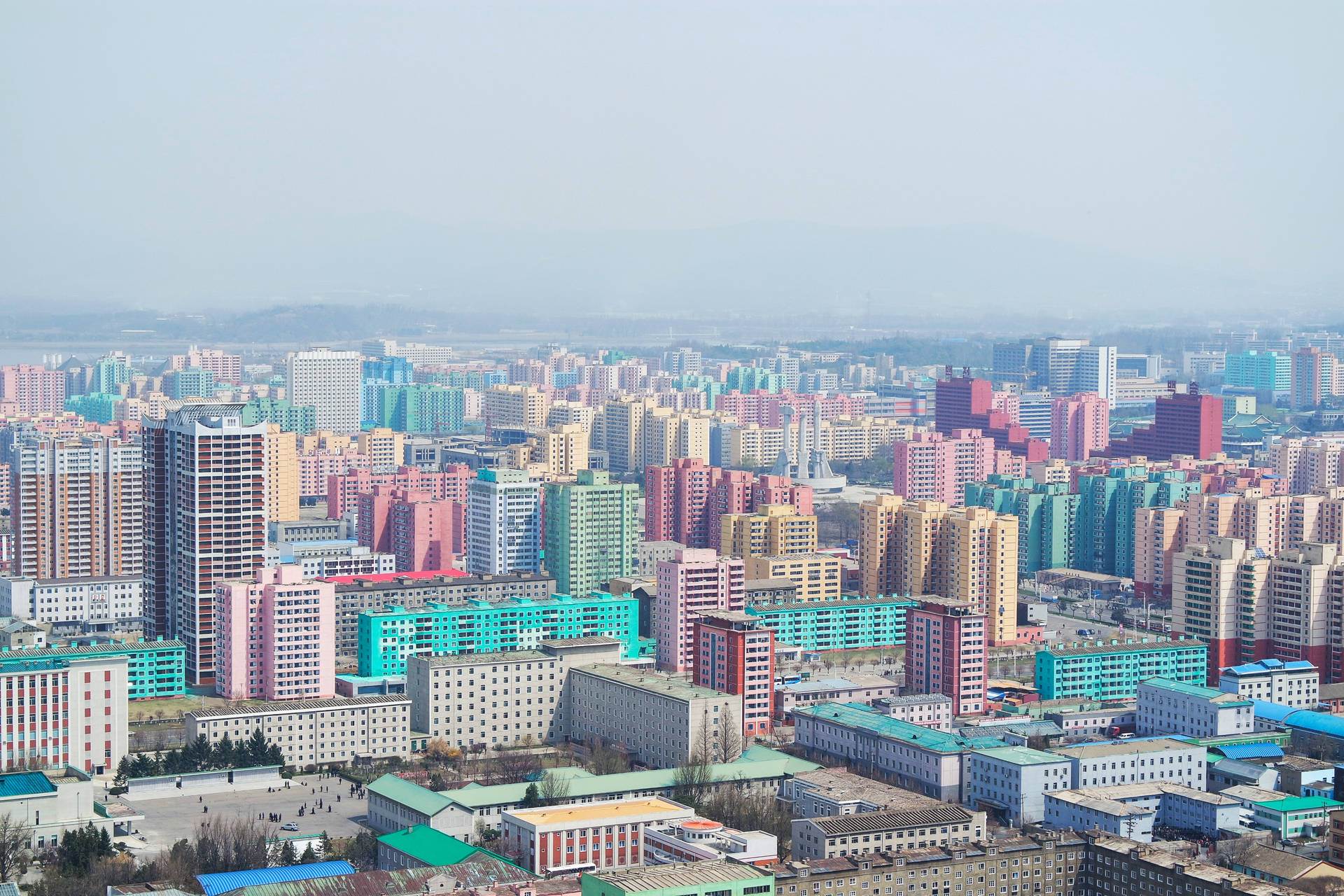 Colorful Cityscape Pyongyang