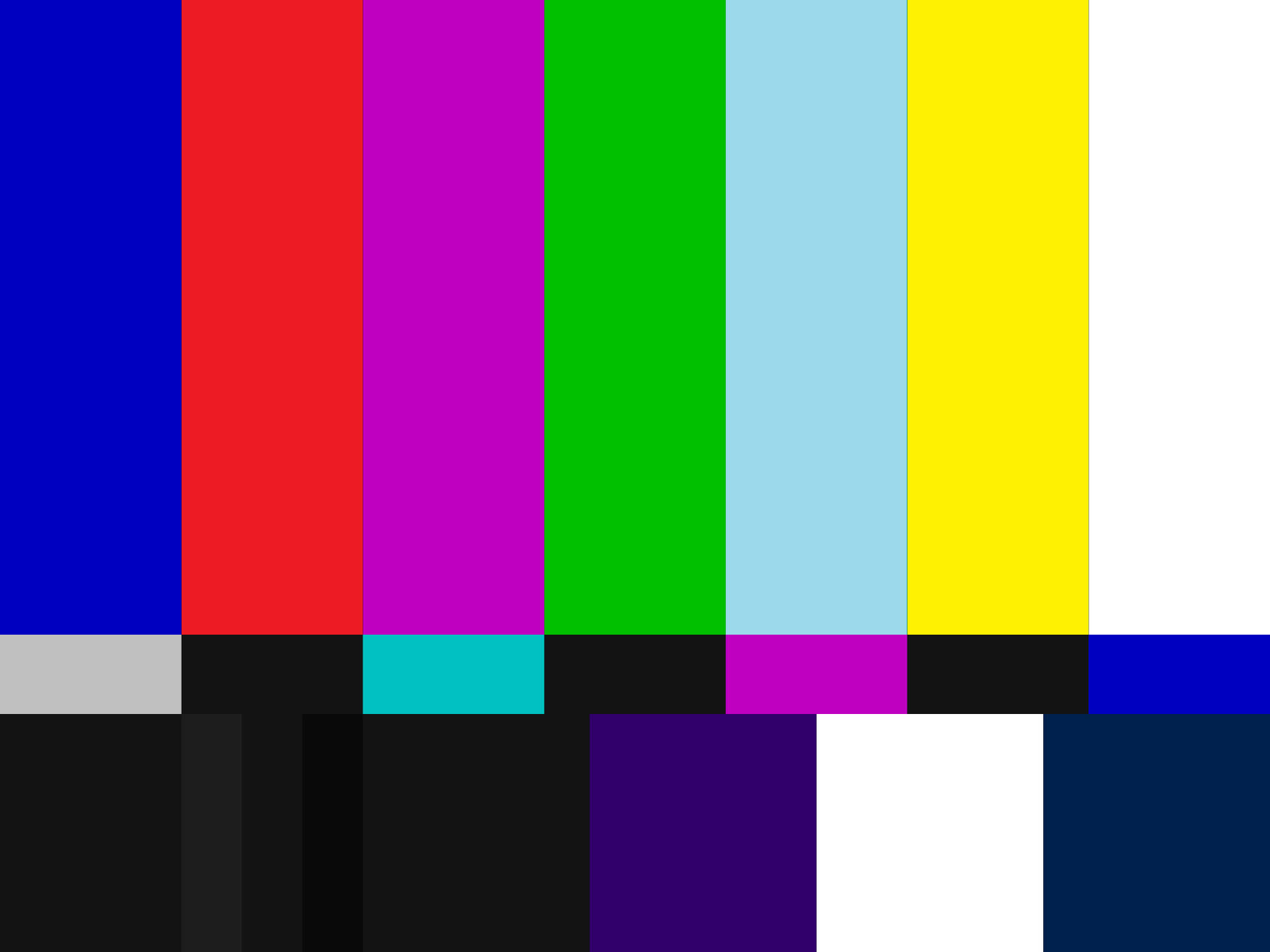 Colorful Classic Tv Broadcast Test Pattern Background