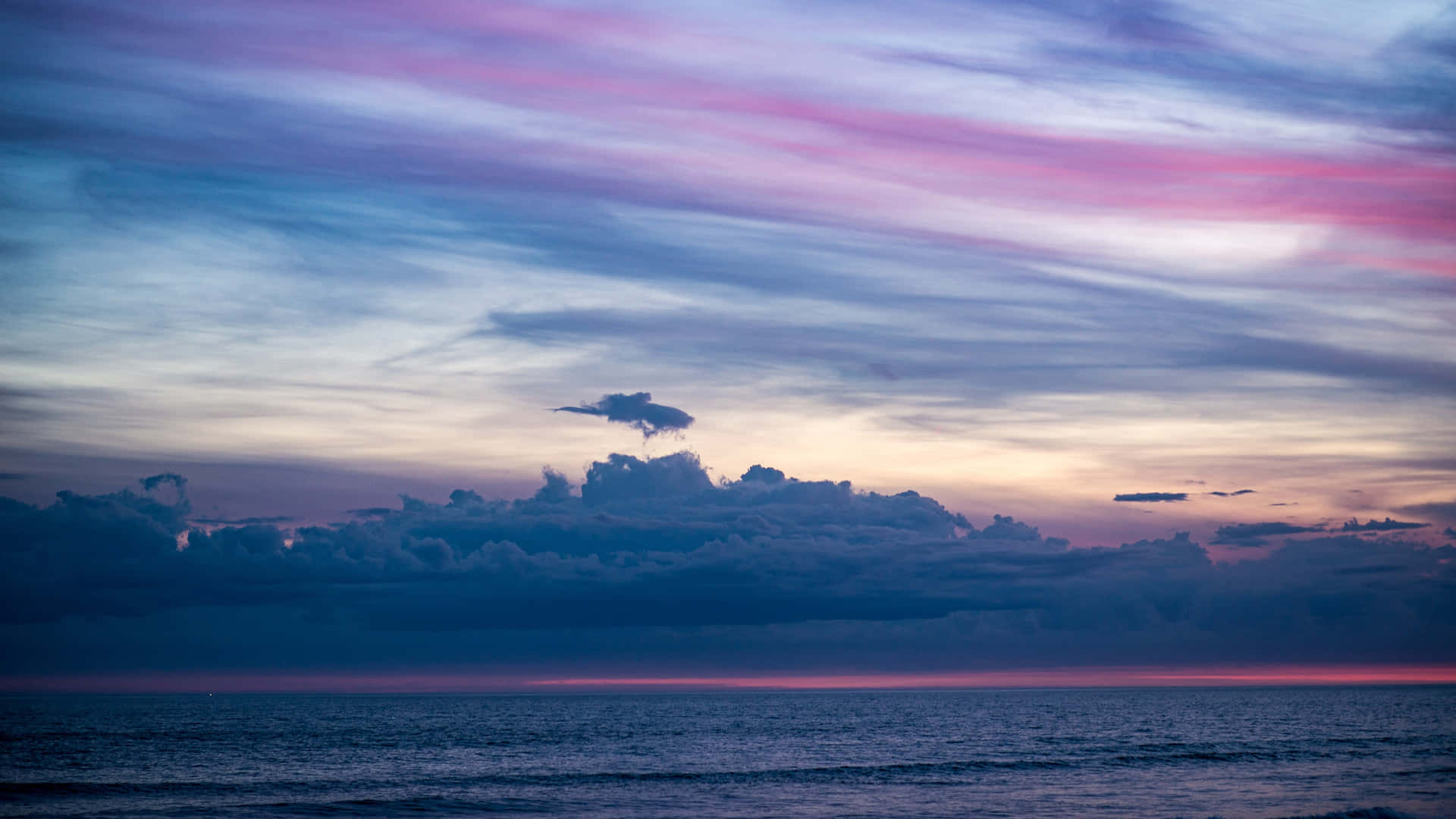 Colorful Clouds Beach Aesthetic Tumblr Background