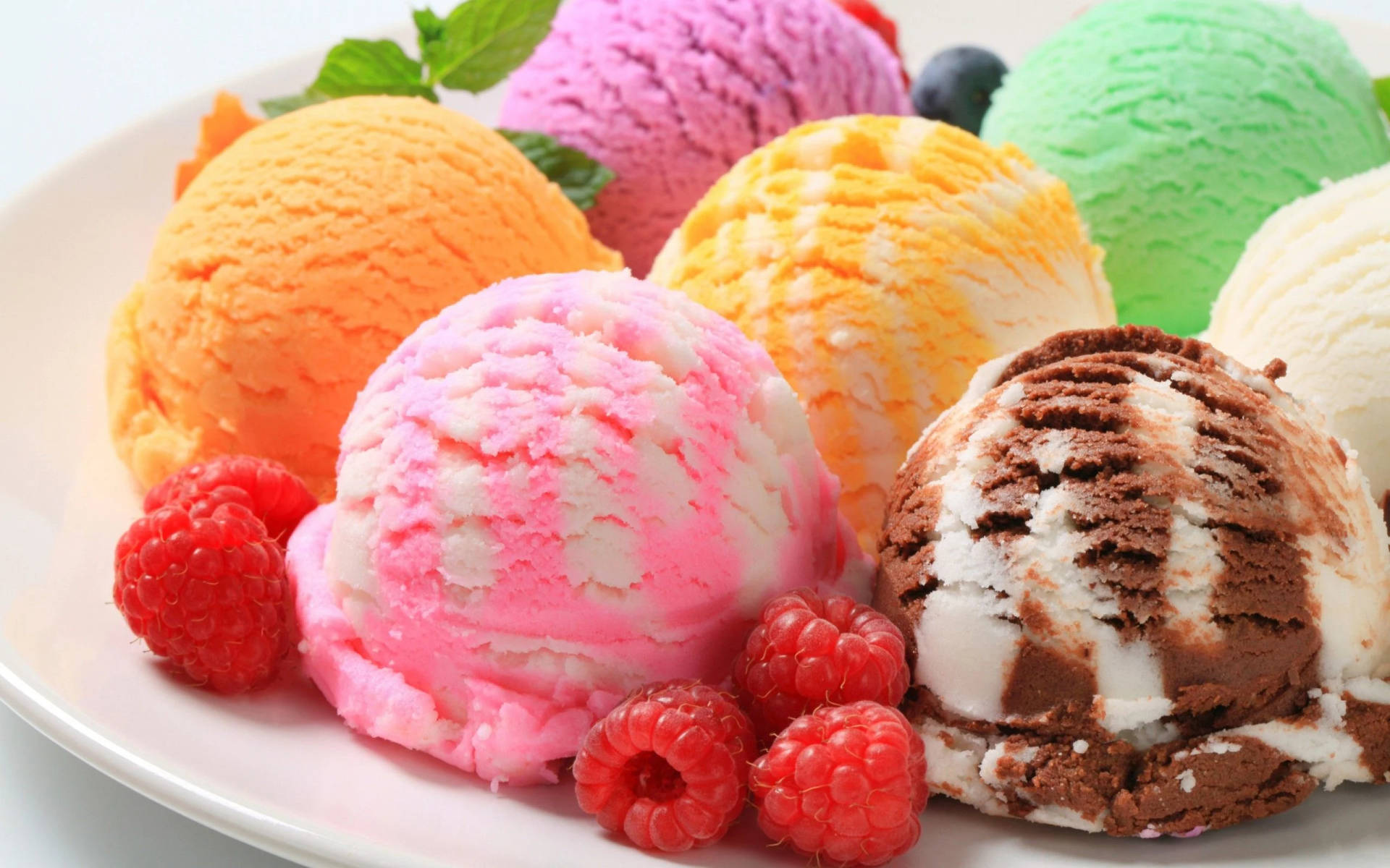 Colorful Cold Ice Cream Background