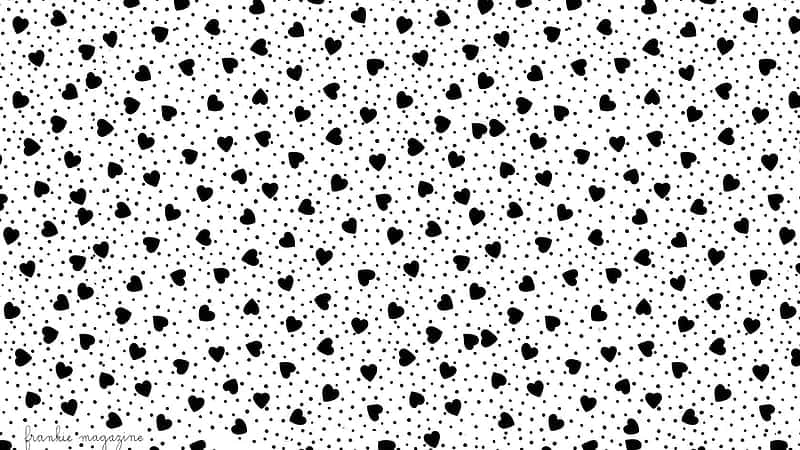 Colorful Collection Of Black Dots Background