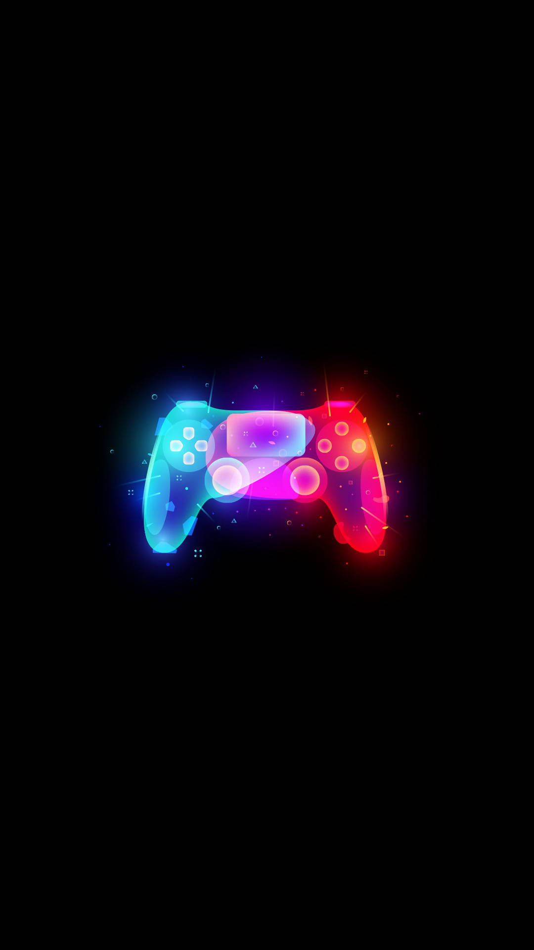 Colorful Controller Gamer Logo Background