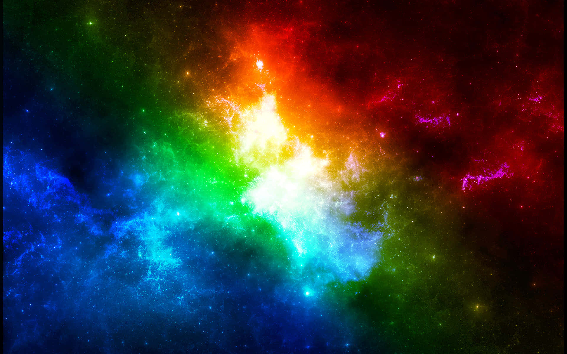 Colorful Cosmic Nebula Background Background