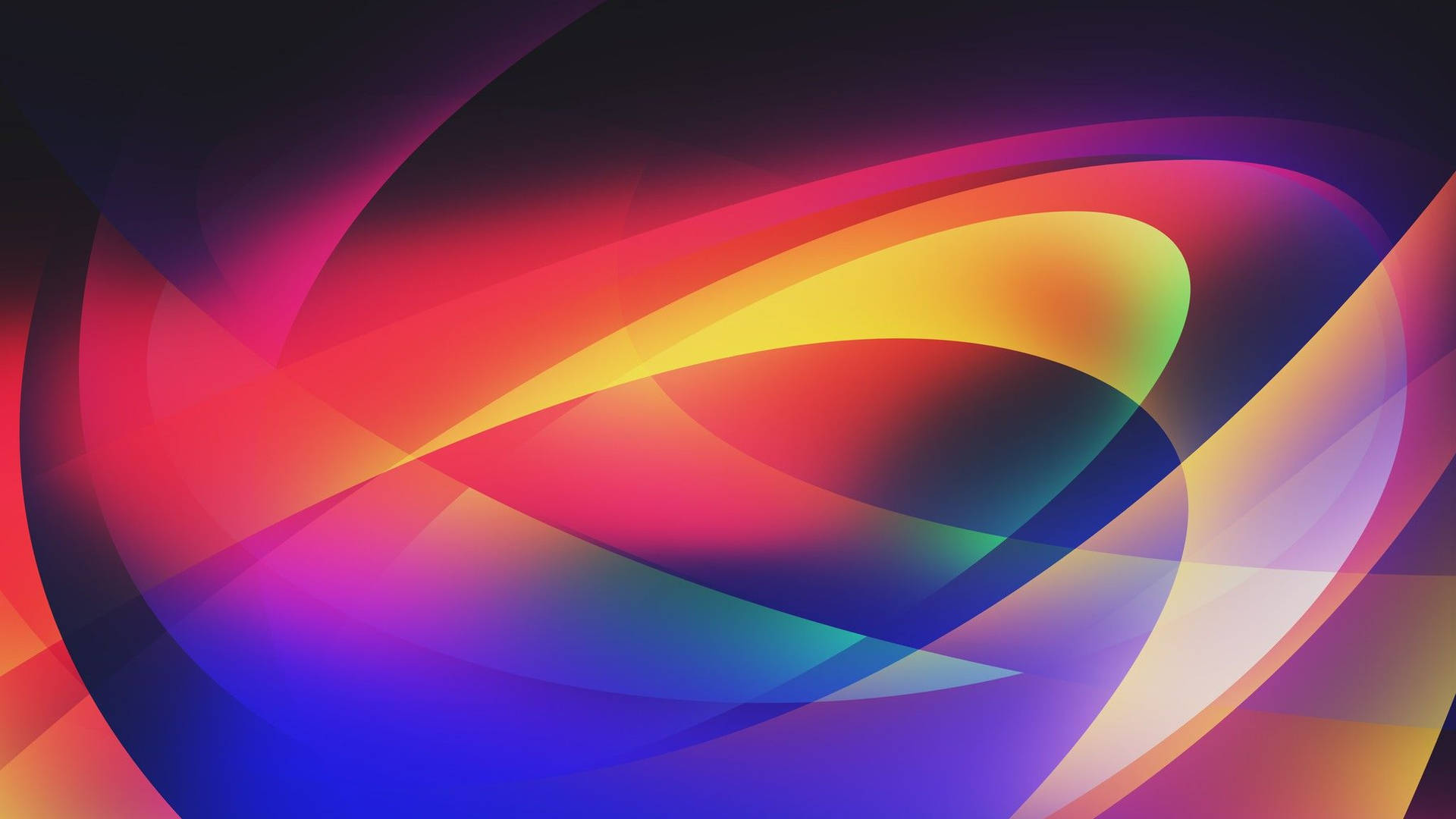 Colorful Curve Lines Abstract Background