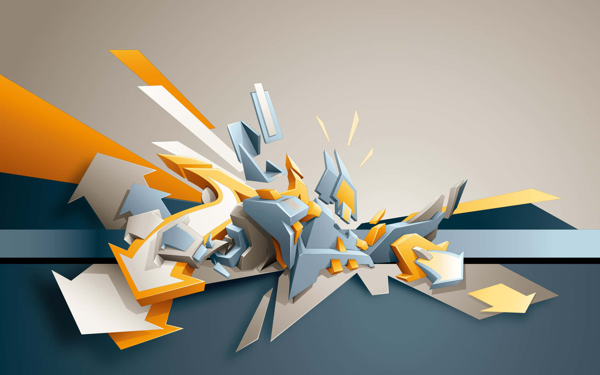 Colorful Cute Digital Art Design Background