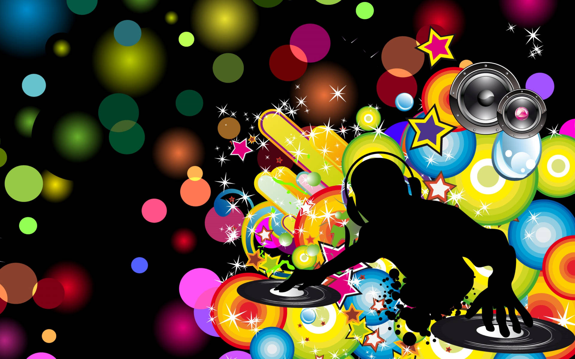 Colorful Dance And Music Background