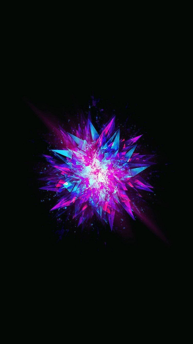 Colorful Diamond Sphere Ios 12 Background
