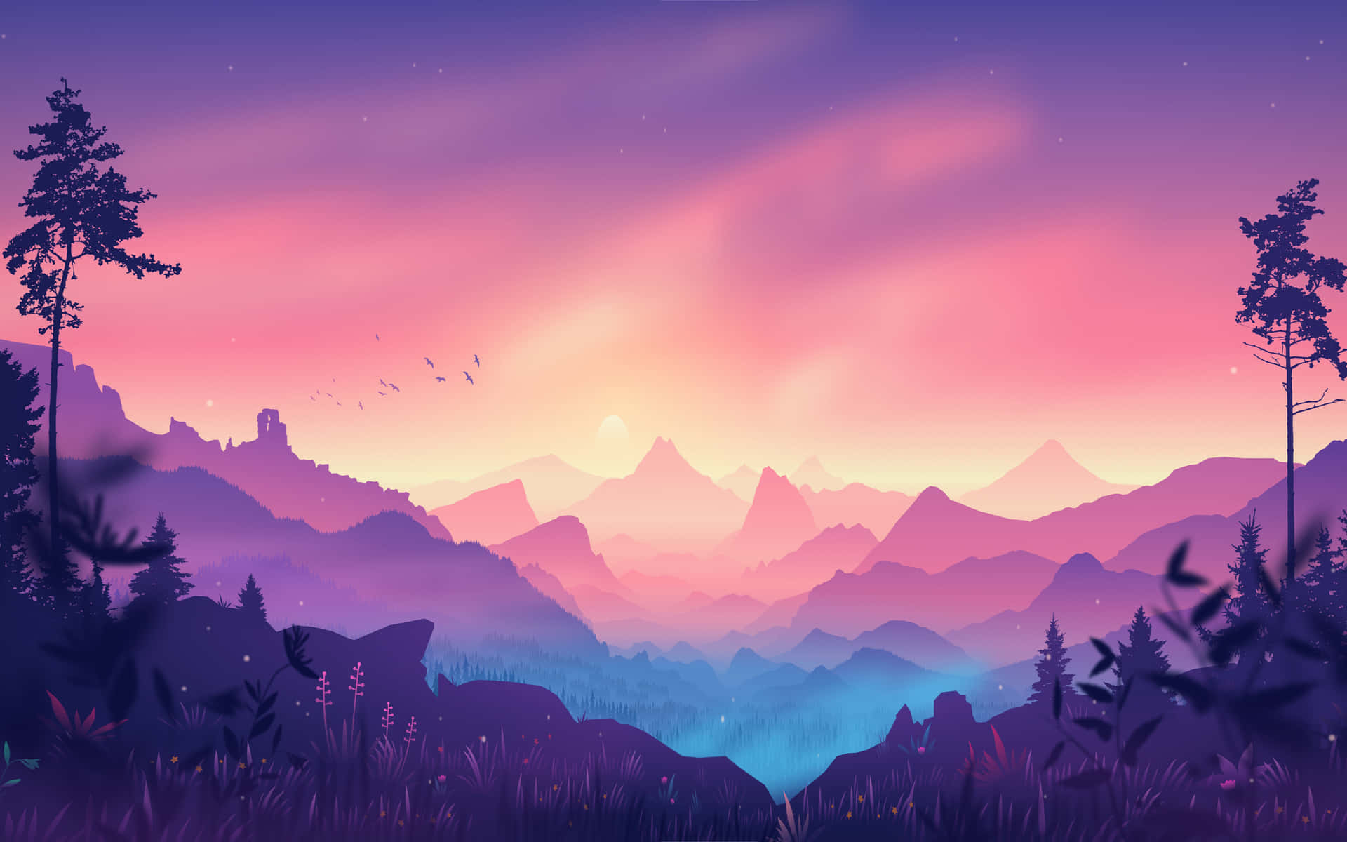 Colorful Digital Art Background