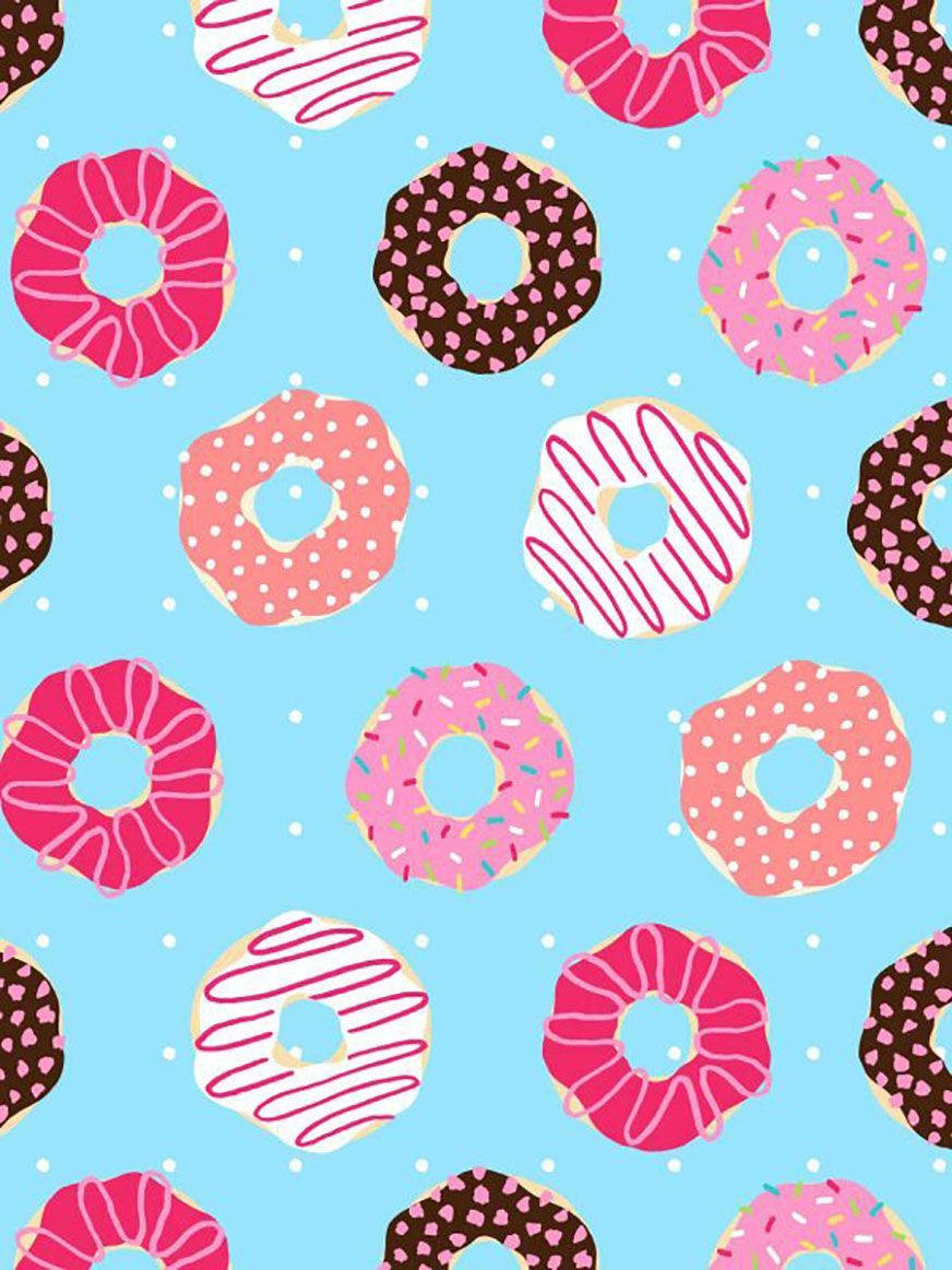 Colorful Donuts Girly Iphone Background