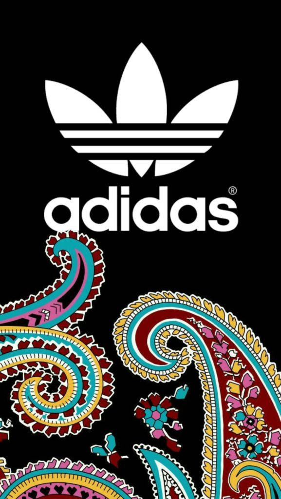 Colorful Doodle Art Adidas Iphone Background
