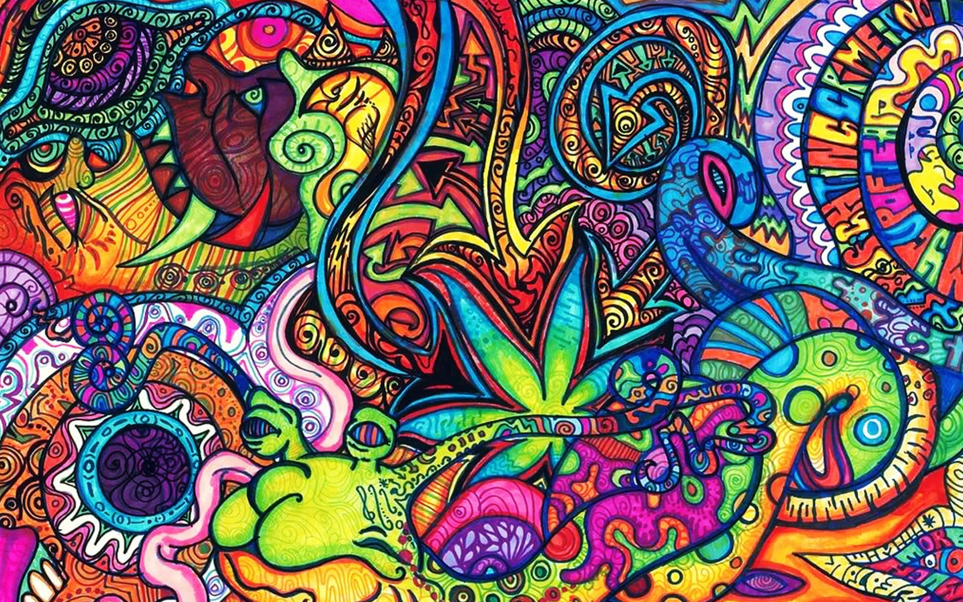 Colorful Doodle Tumblr Laptop Background