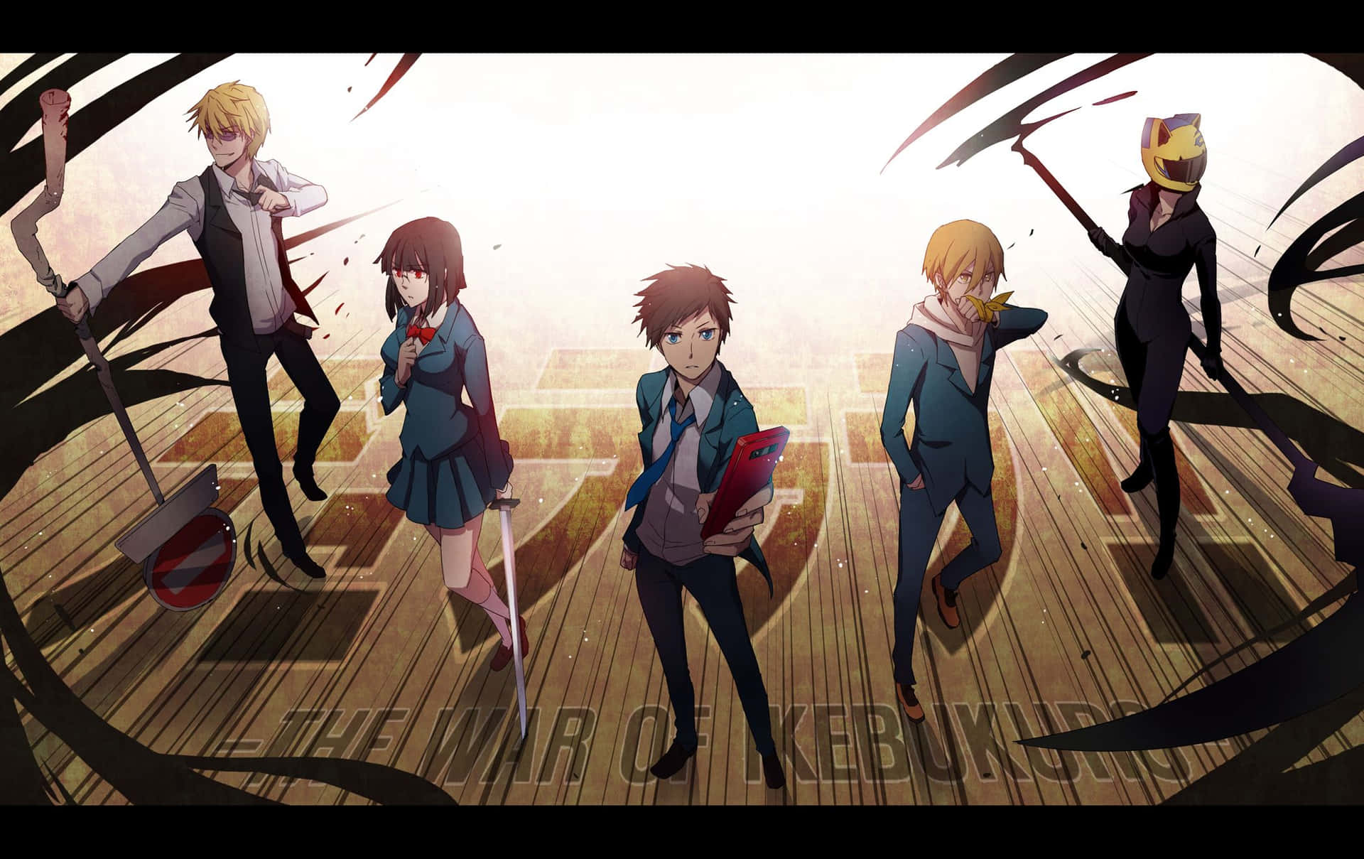 Colorful Durarara Characters Illustration