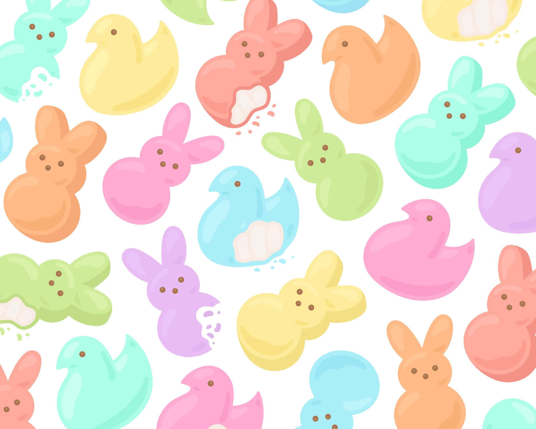 Colorful Easter Peeps Pattern.jpg Background