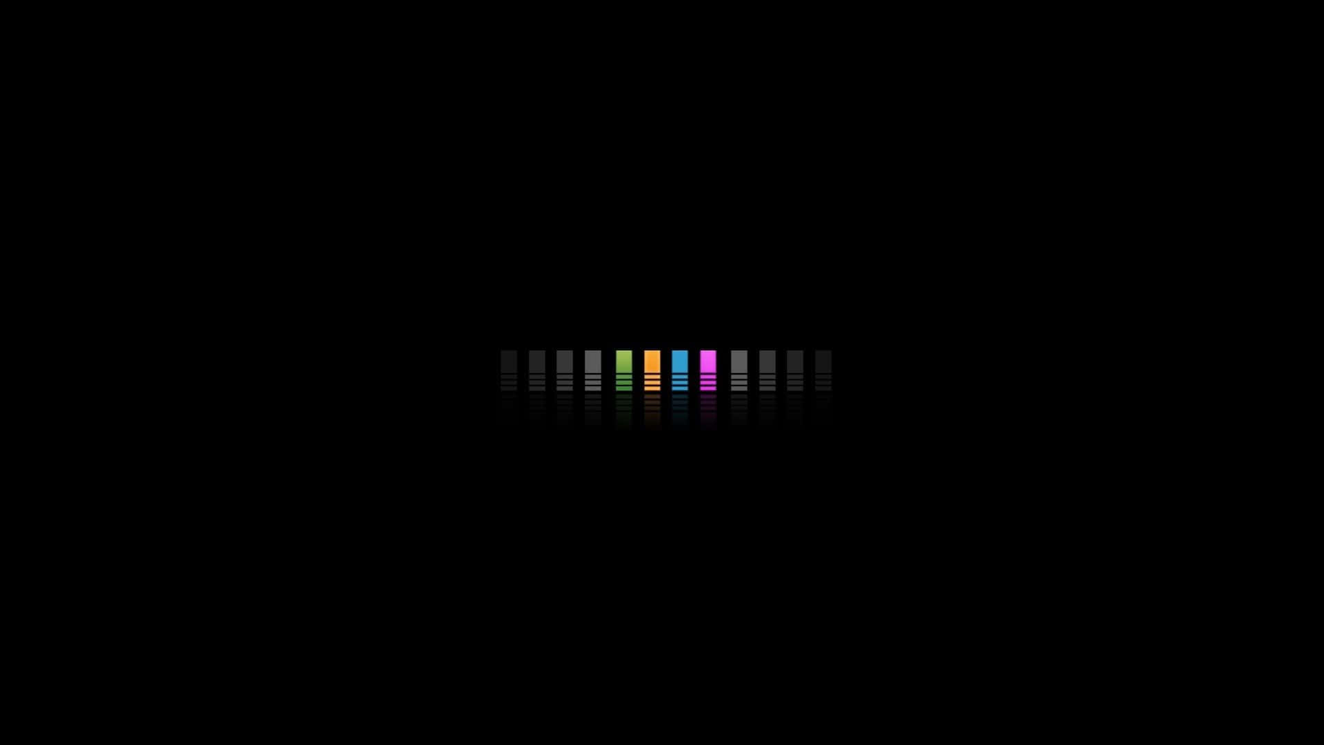 Colorful Equalizer Bars On Black Background