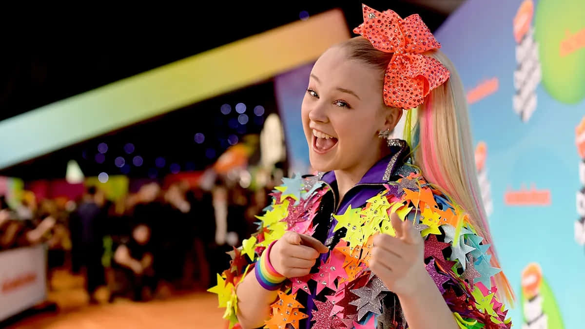 Colorful Event Appearance_ Jojo Siwa Background