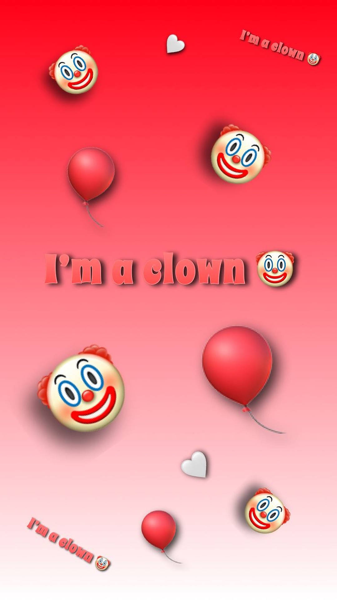 Colorful Expressions Of A Clown Background