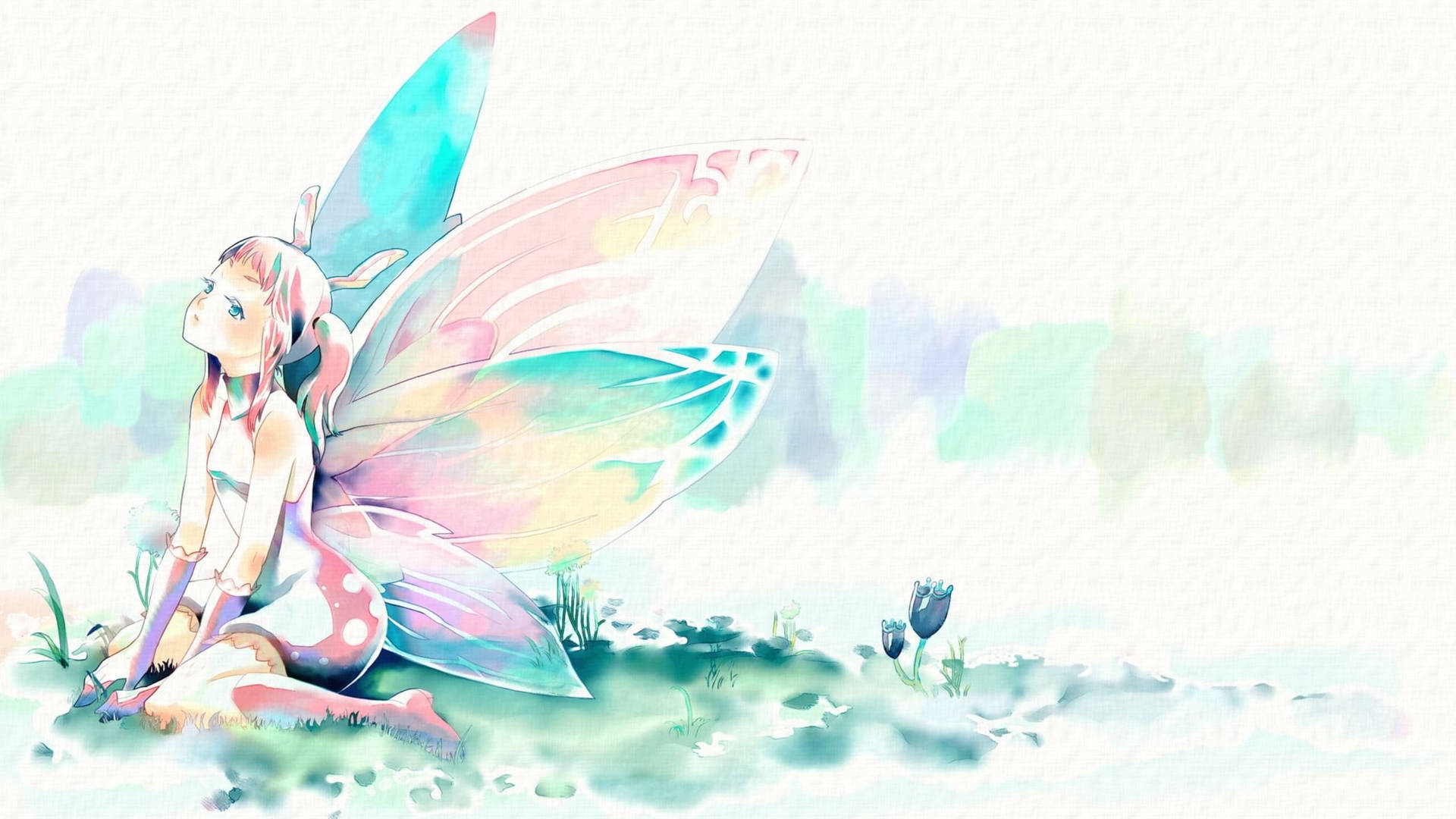Colorful Fairy Wings Background