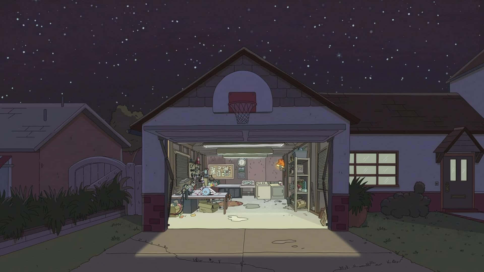 Colorful Fan Art Of Rick And Morty Background
