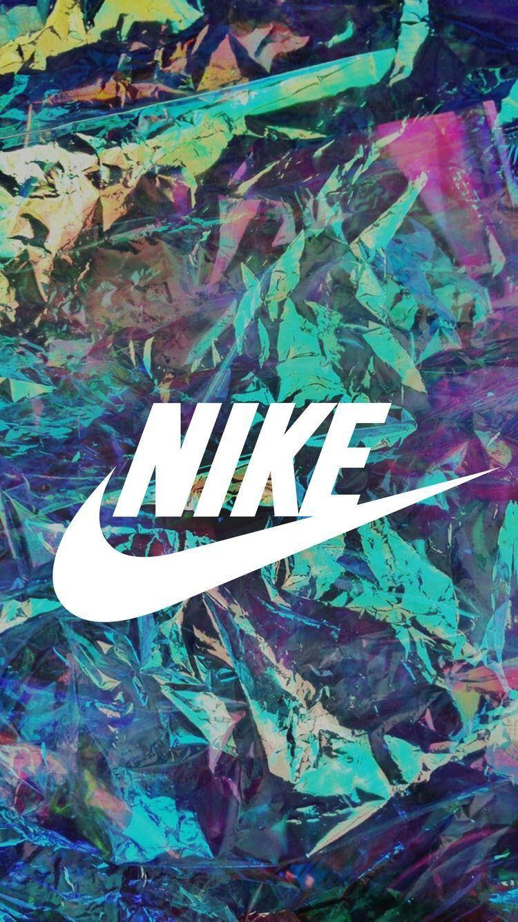 Colorful Foil Nike Iphone Background Background