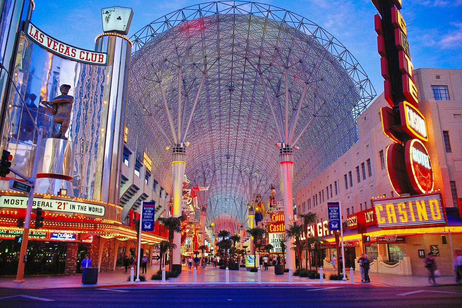 Colorful Fremont Street Night Sky