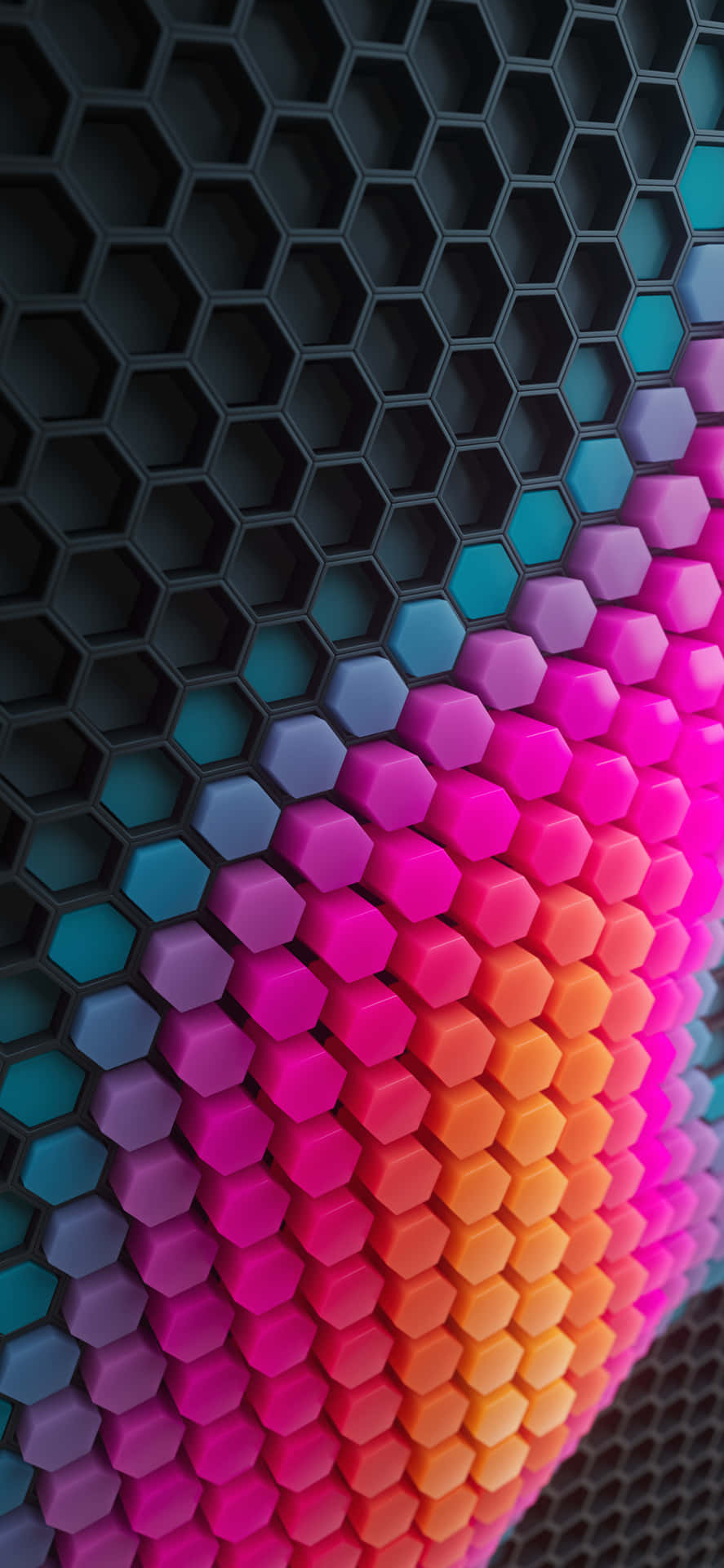 Colorful Geometric Pattern On Iphone