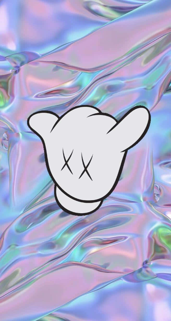 Colorful Graffiti Kaws Mural Background