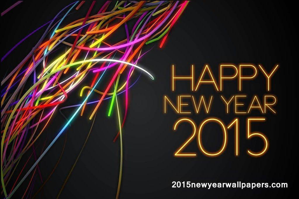 Colorful Happy New Year 2015 Background